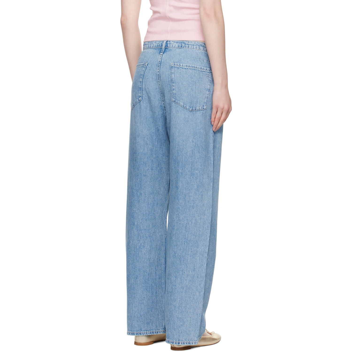  Rag & Bone Blue Phoebe Denim Beach Jeans 