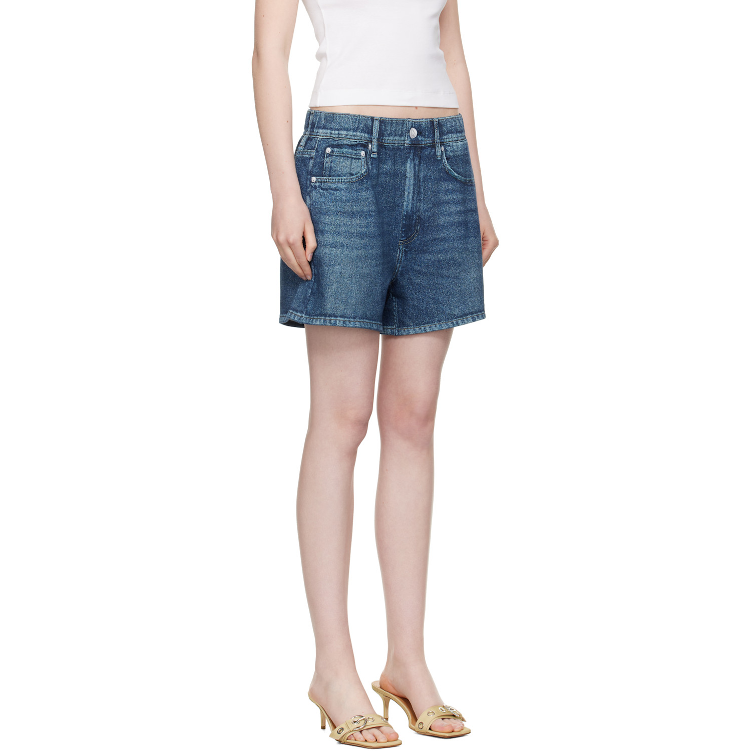 Rag & Bone Navy Miramar Terry Walking Shorts 