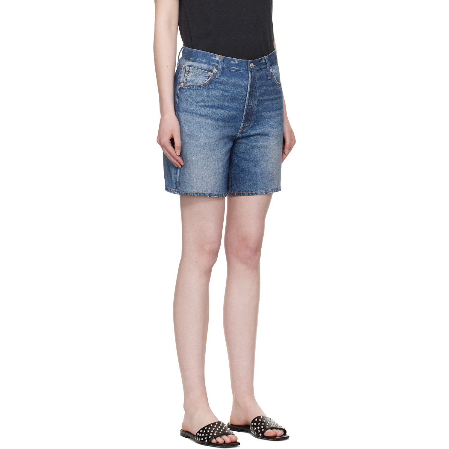  Rag & Bone Blue Miramar Kaia Shorts 