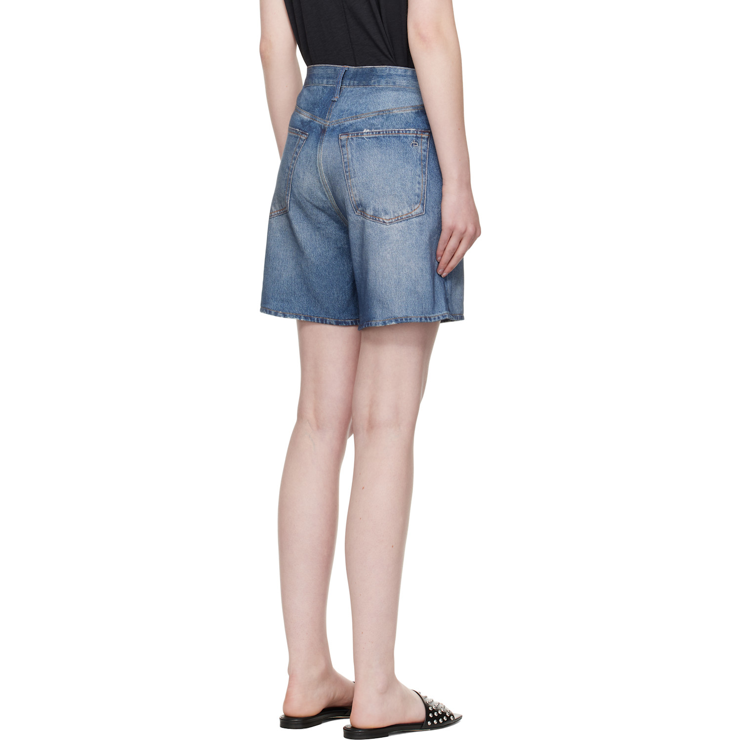  Rag & Bone Blue Miramar Kaia Shorts 