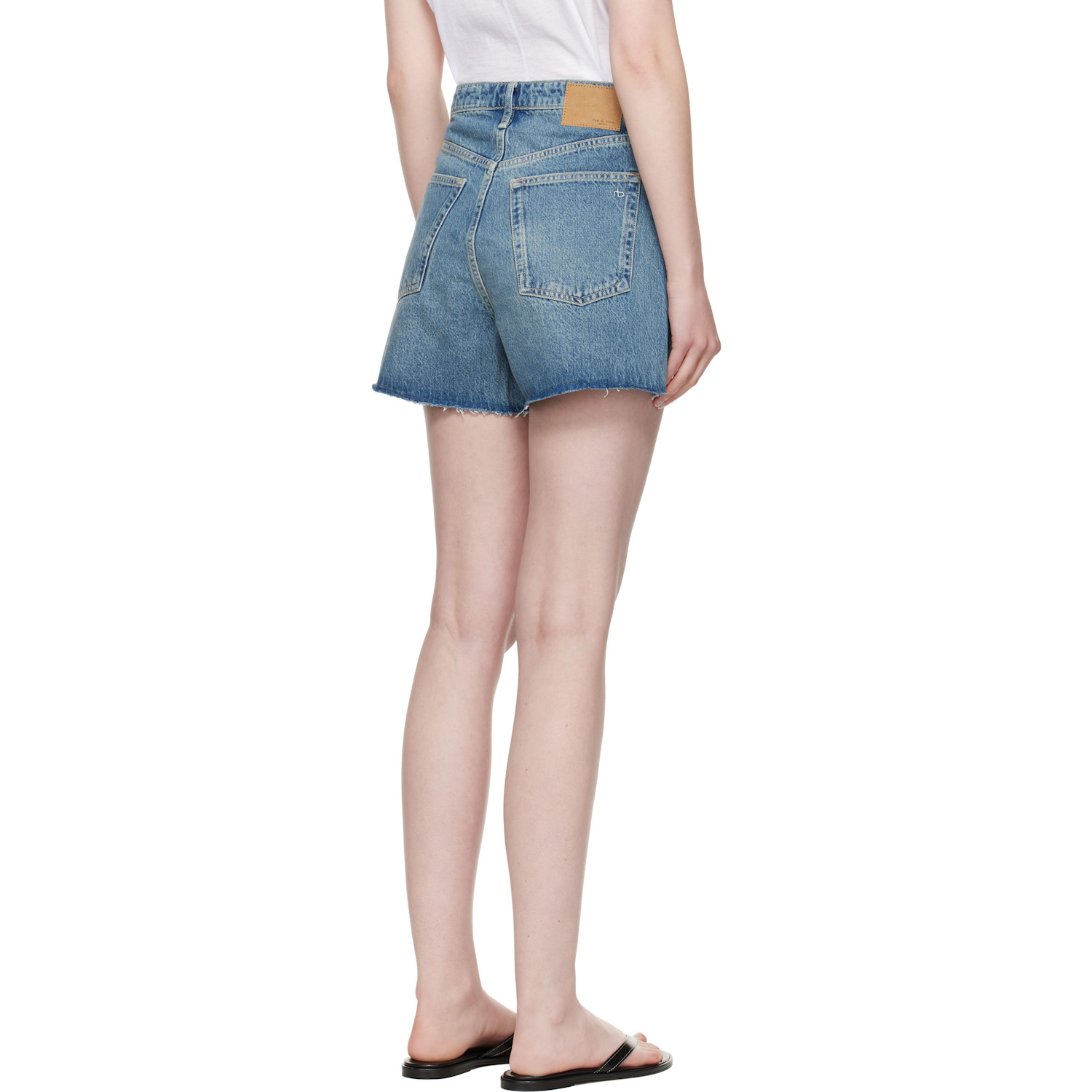  Rag & Bone Blue Belinda Denim Mini Skort 
