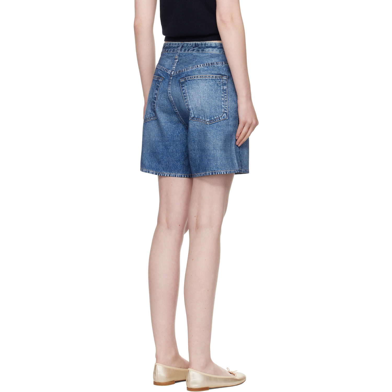  Rag & Bone Blue Miramar Kaia Shorts 