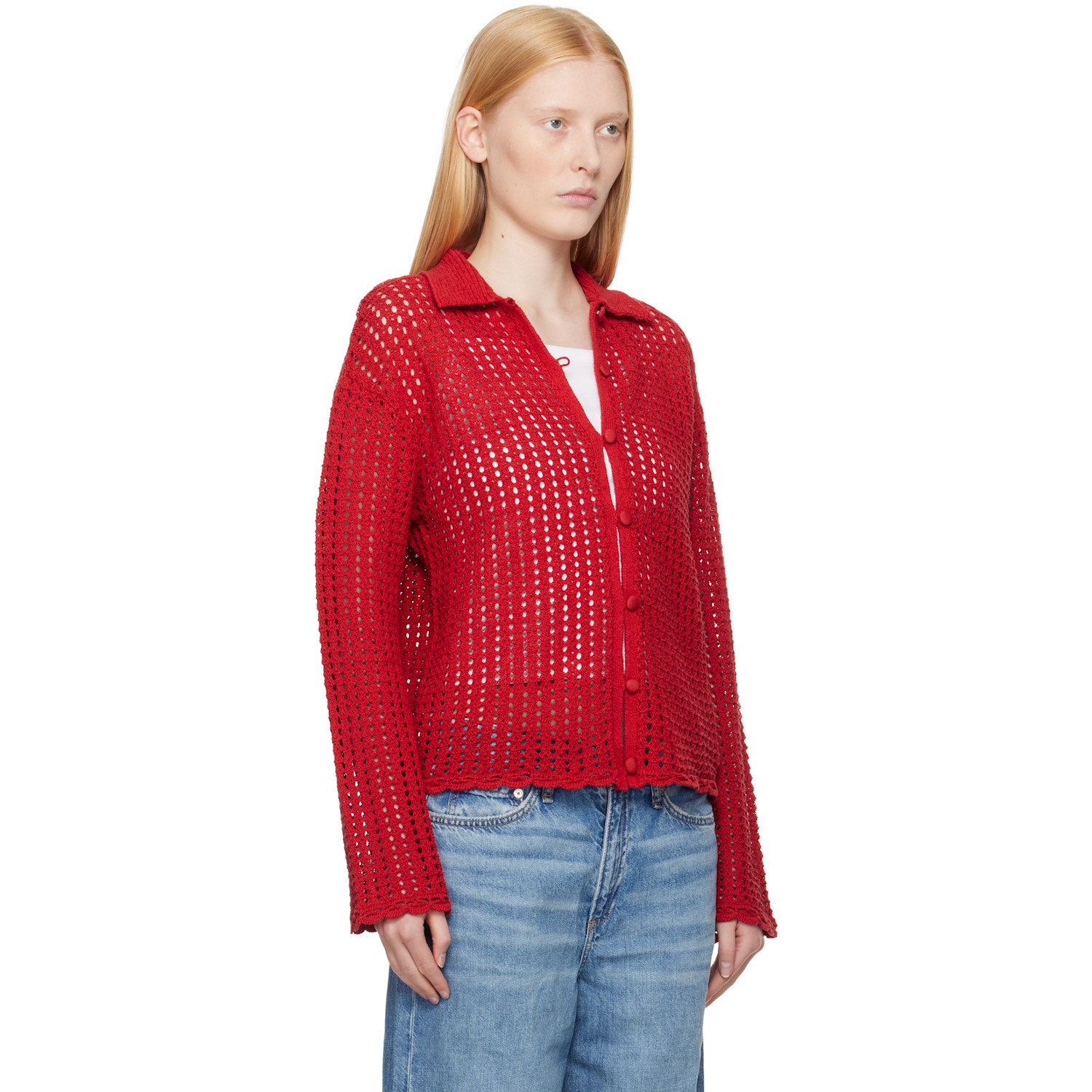  Rag & Bone Red Khloe Cardigan 
