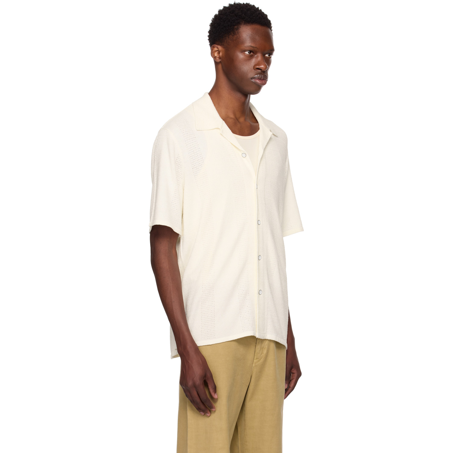  Rag & Bone Off-white Avery Zuma Knit Shirt 
