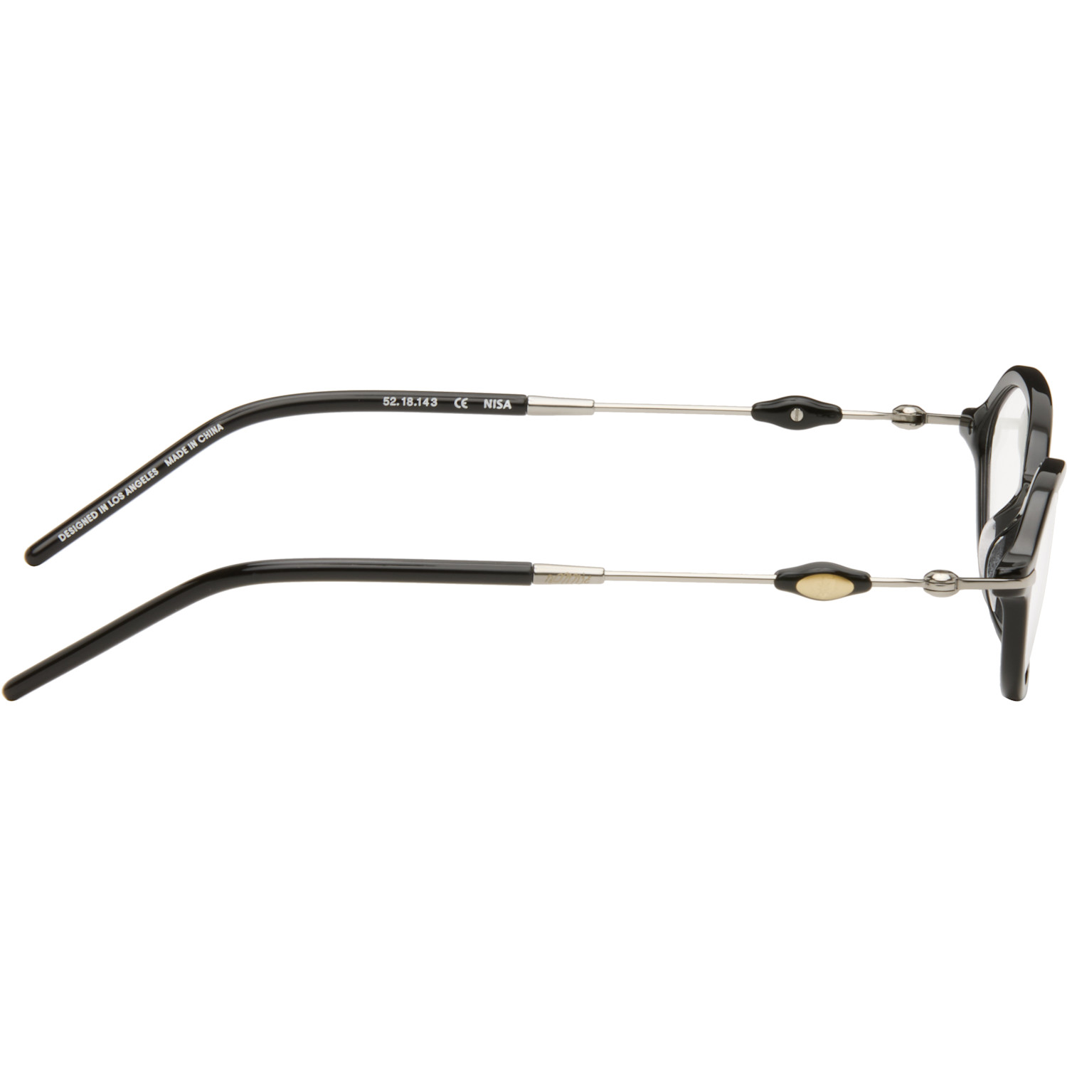  Bonnie Clyde Black & Silver Nisa Glasses 
