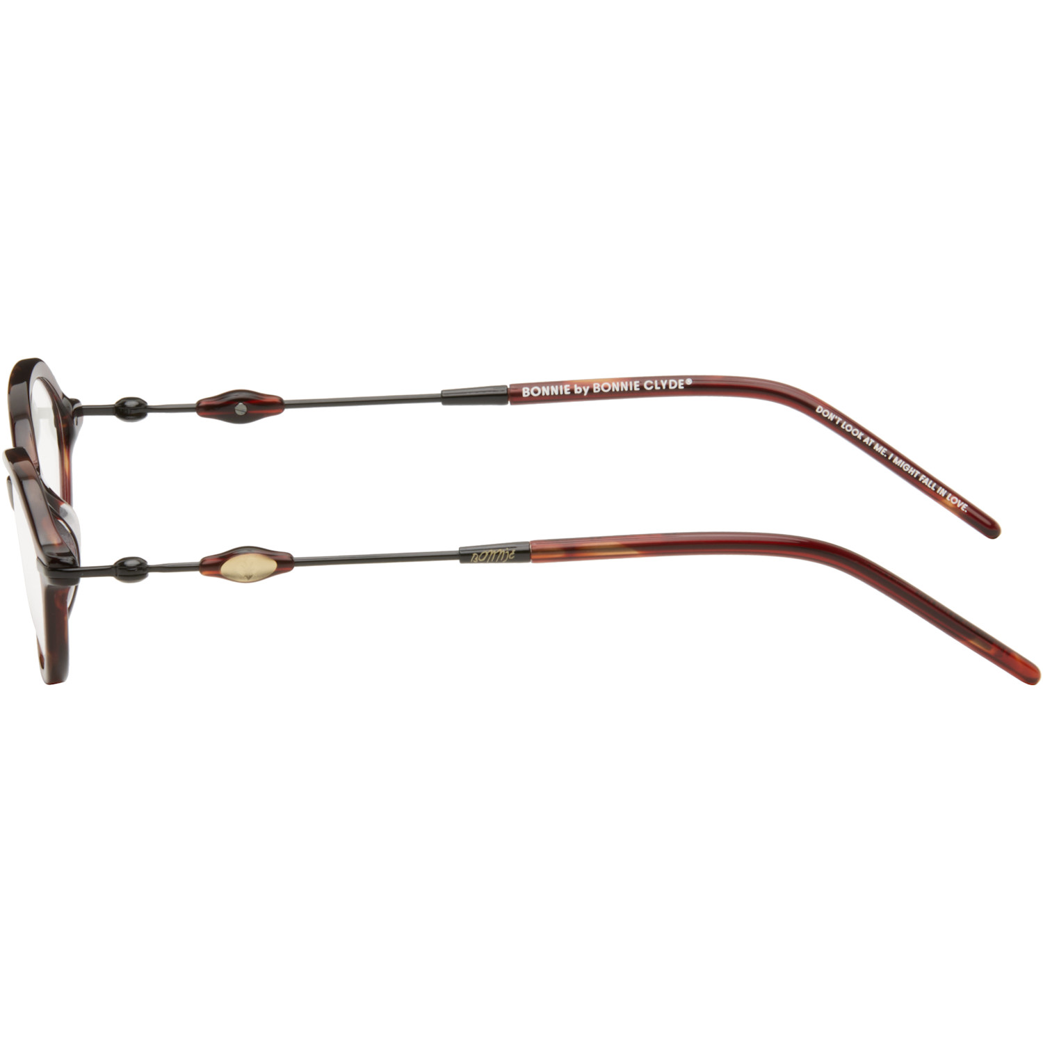  Bonnie Clyde Red & Black Nisa Glasses 