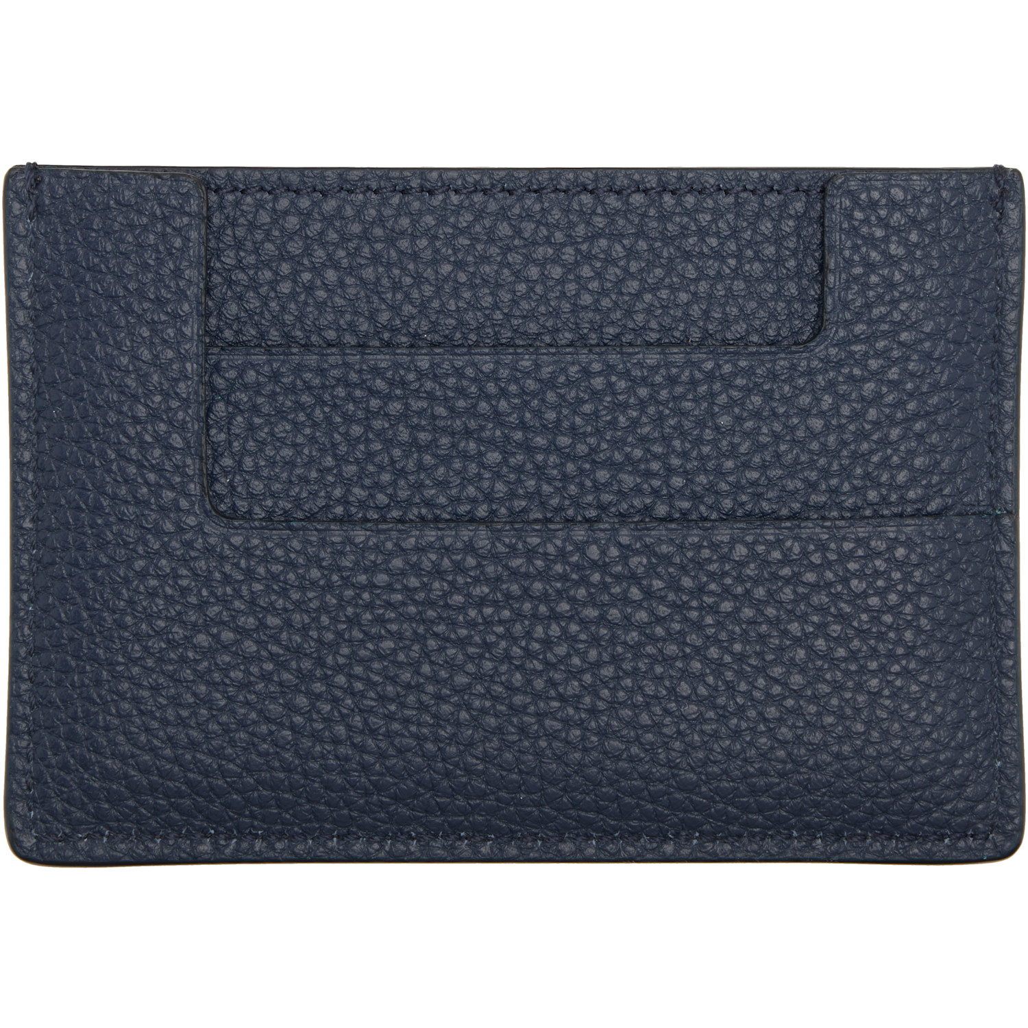  Tom Ford Navy Grain Leather Card Holder 