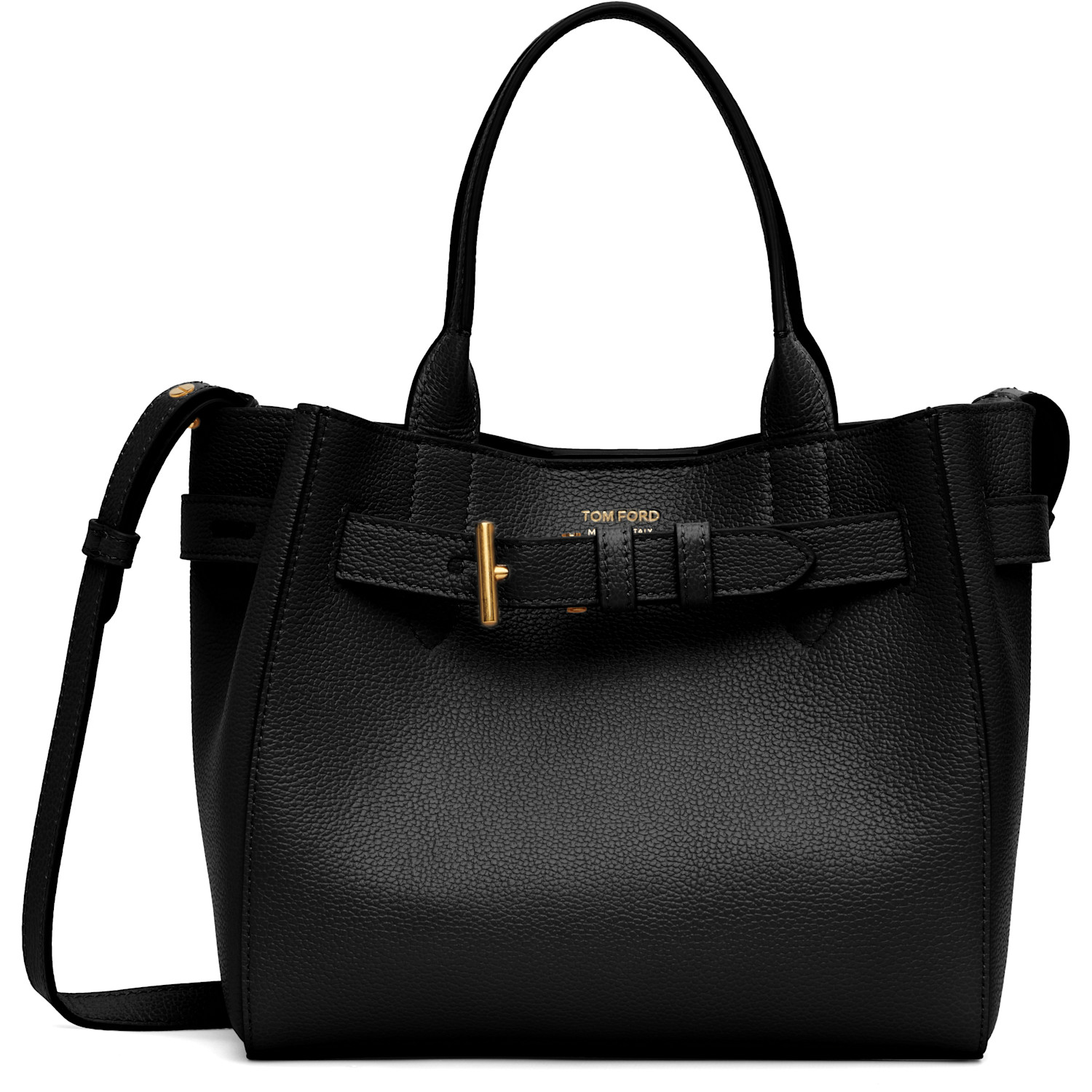 TOM FORD Large Calfskin Leather Bucket Bag in Black | Smart Closet
