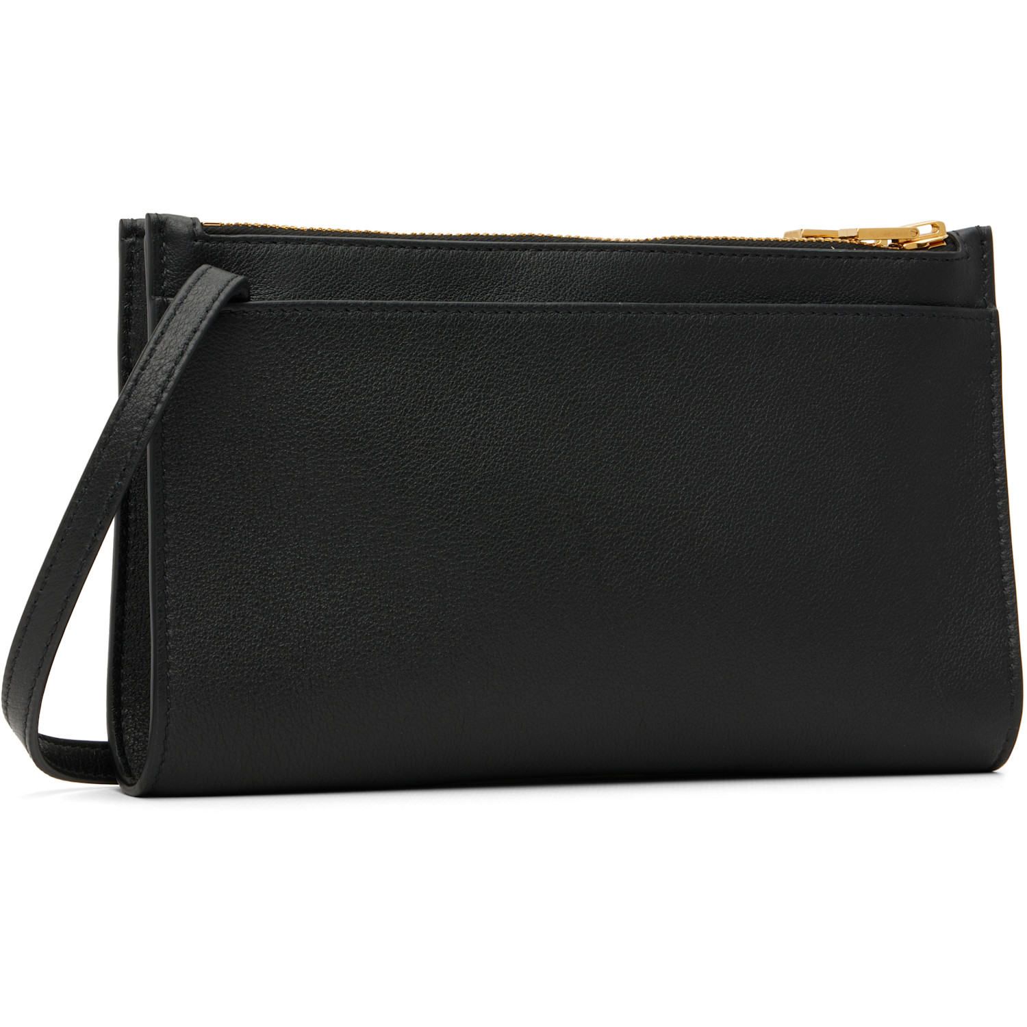  Tom Ford Black Mini Natural Grain Leather Padlock Bag 