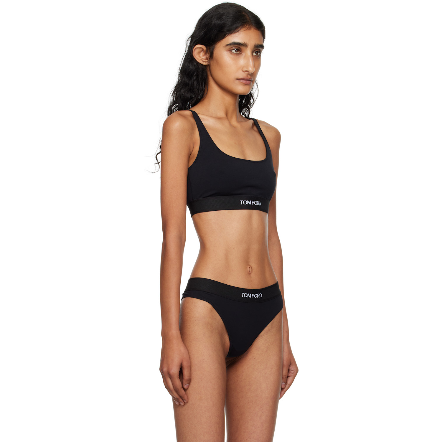  Tom Ford Black Modal Signature Bralette 