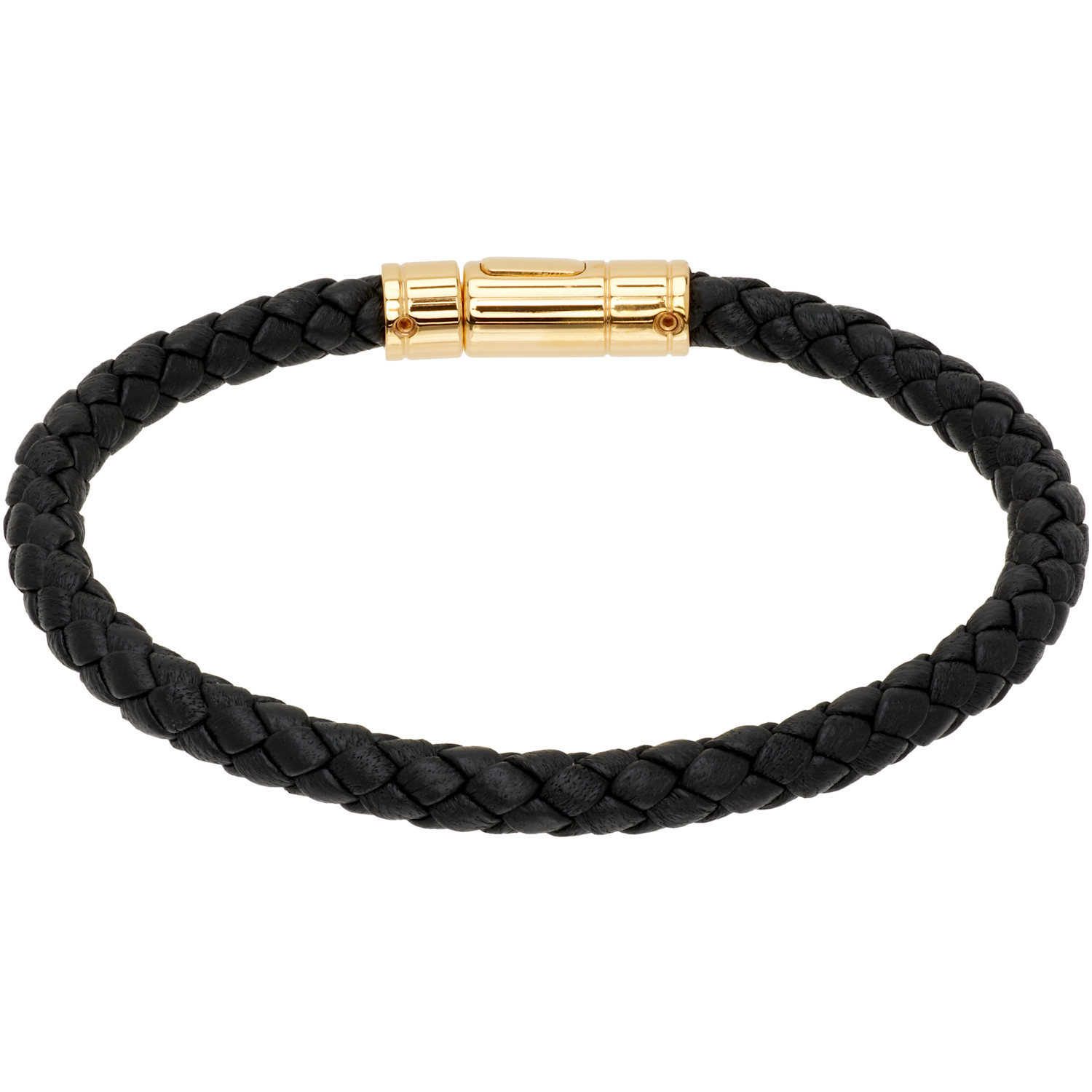  Tom Ford Tubular Leather Bracelet 