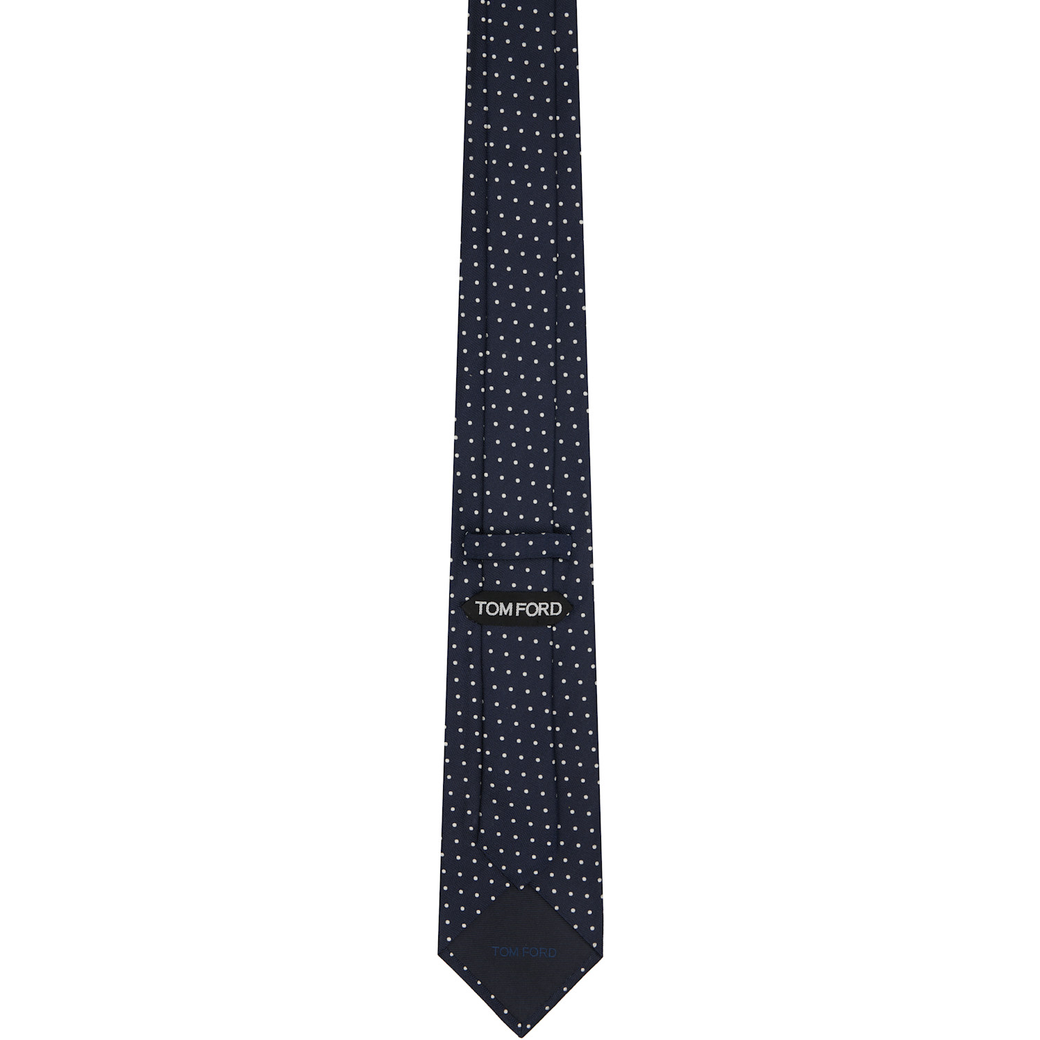  Tom Ford Navy Micro Dot Weave Tie 