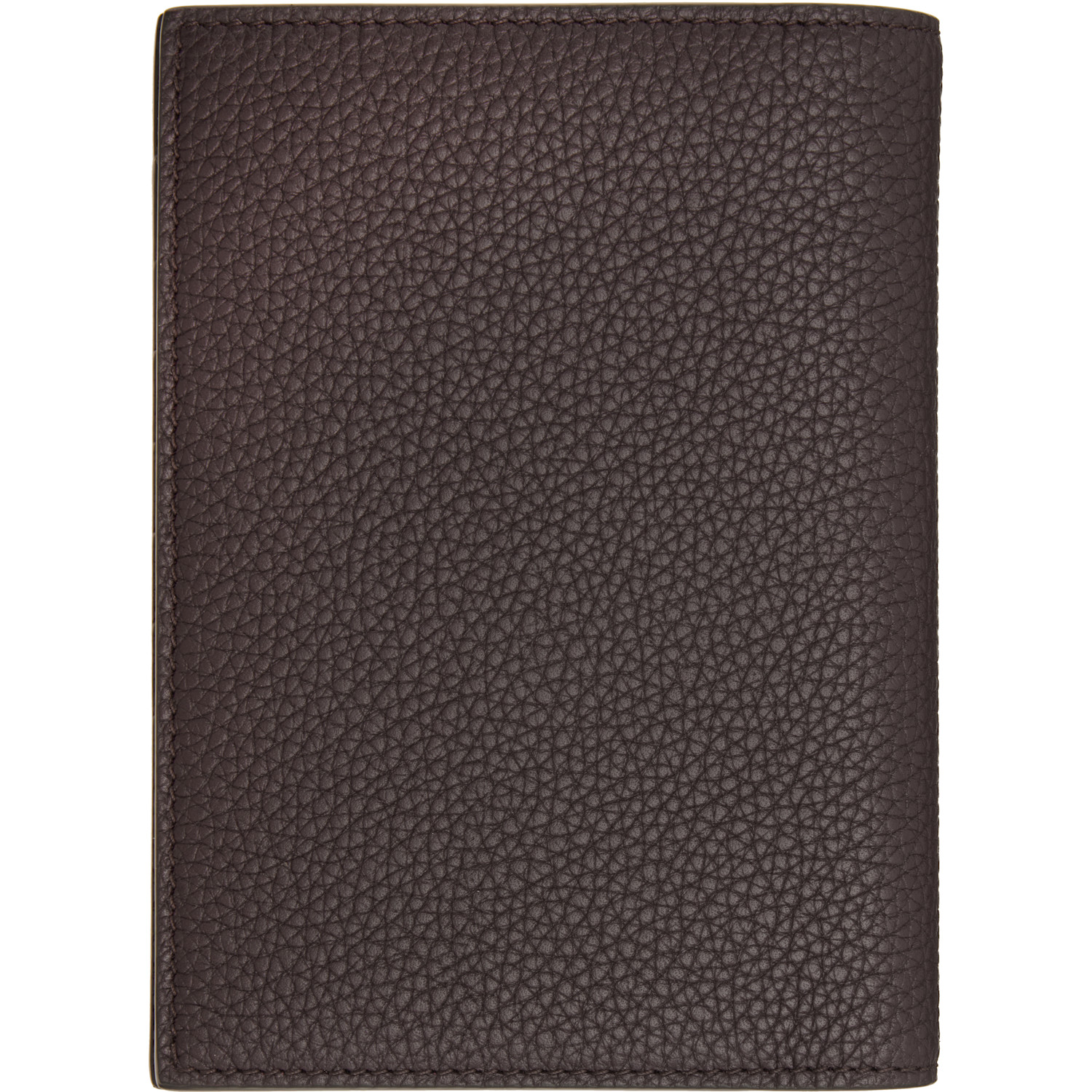  Tom Ford Burgundy Soft Grain Leather T Line Passport Holder 
