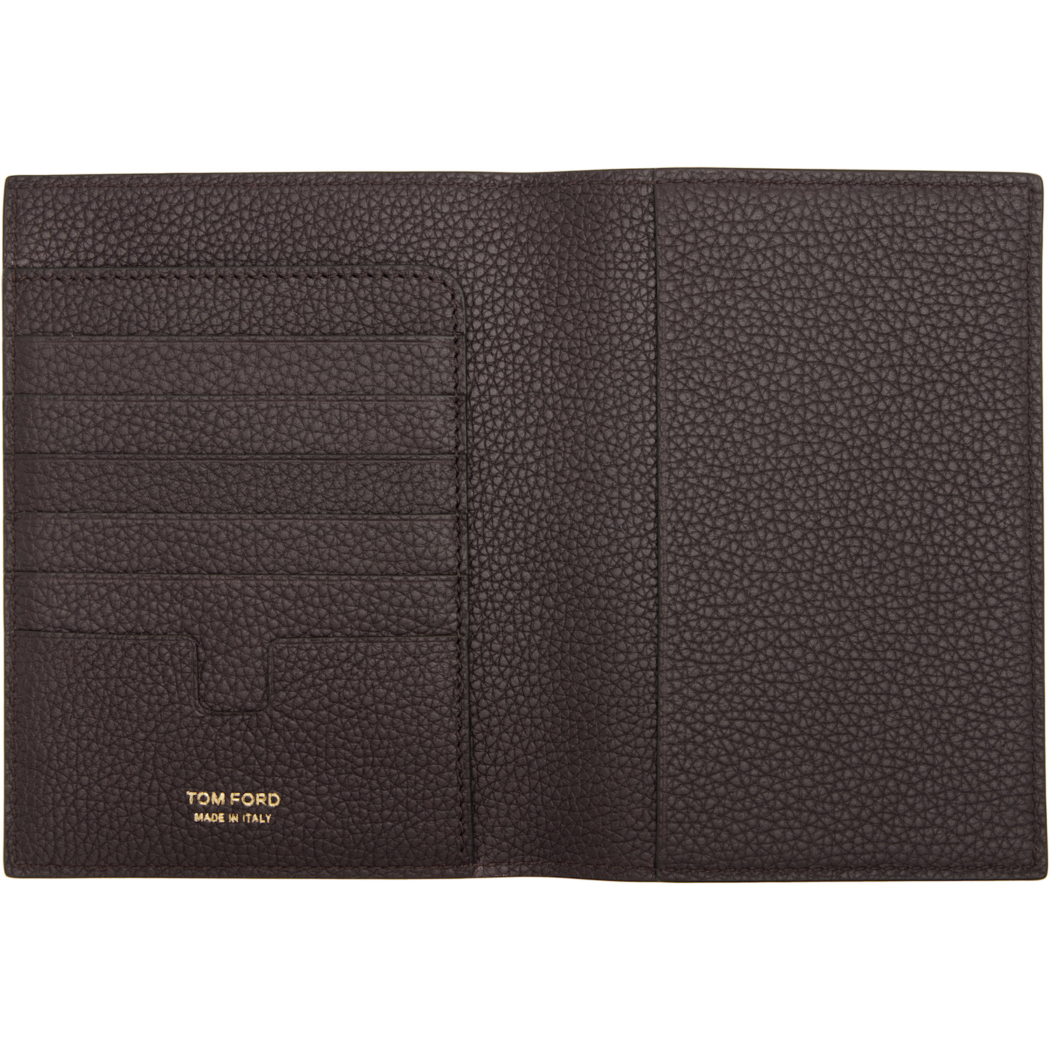  Tom Ford Burgundy Soft Grain Leather T Line Passport Holder 