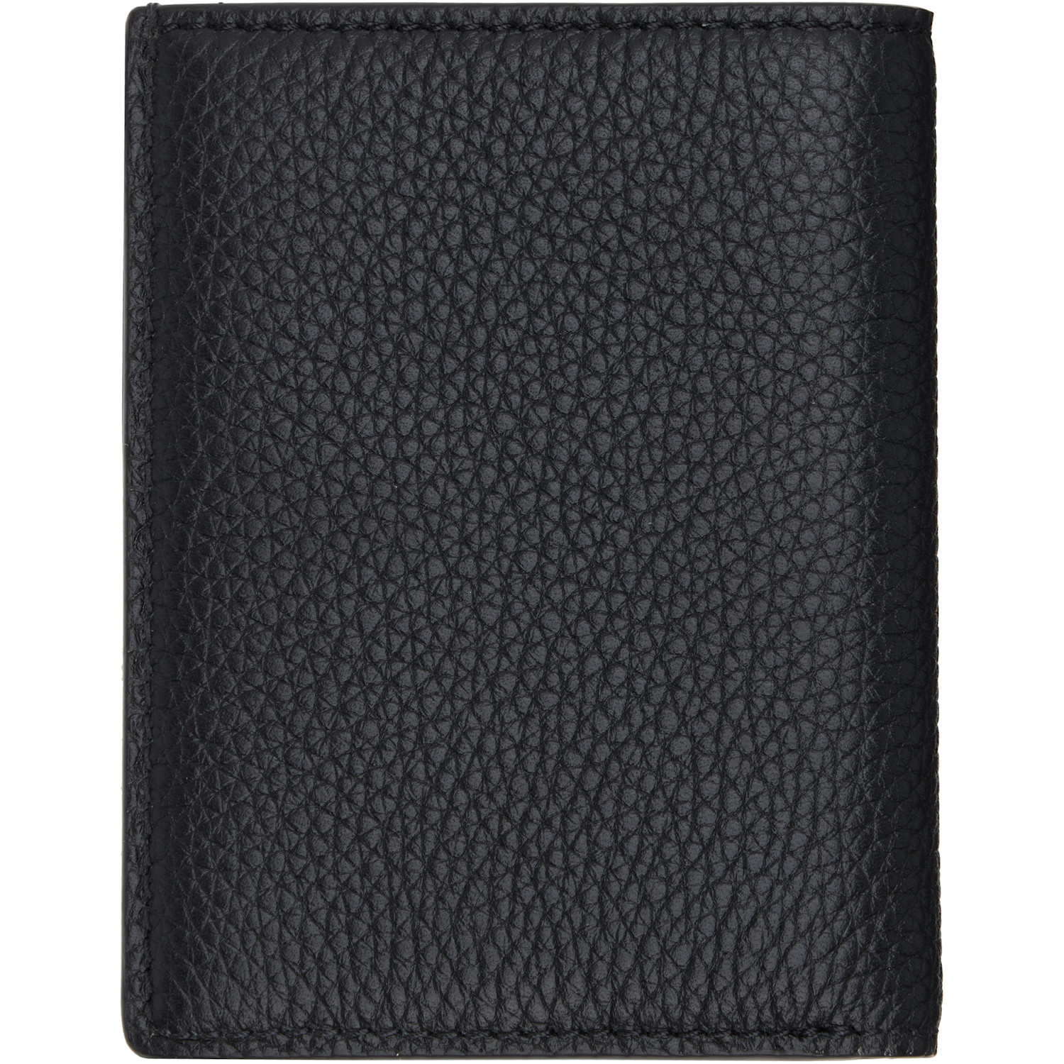  Tom Ford Black Grain Leather Folding Card Holder 