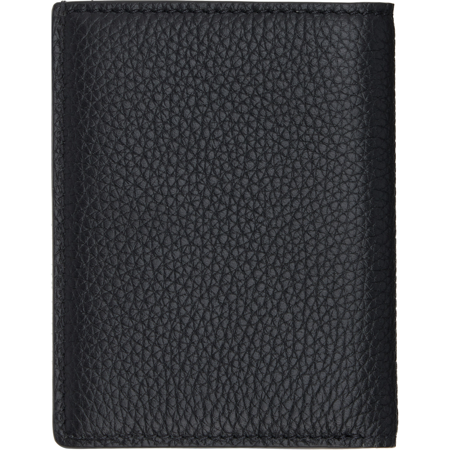  Tom Ford Black Grain Leather Folding Card Holder 