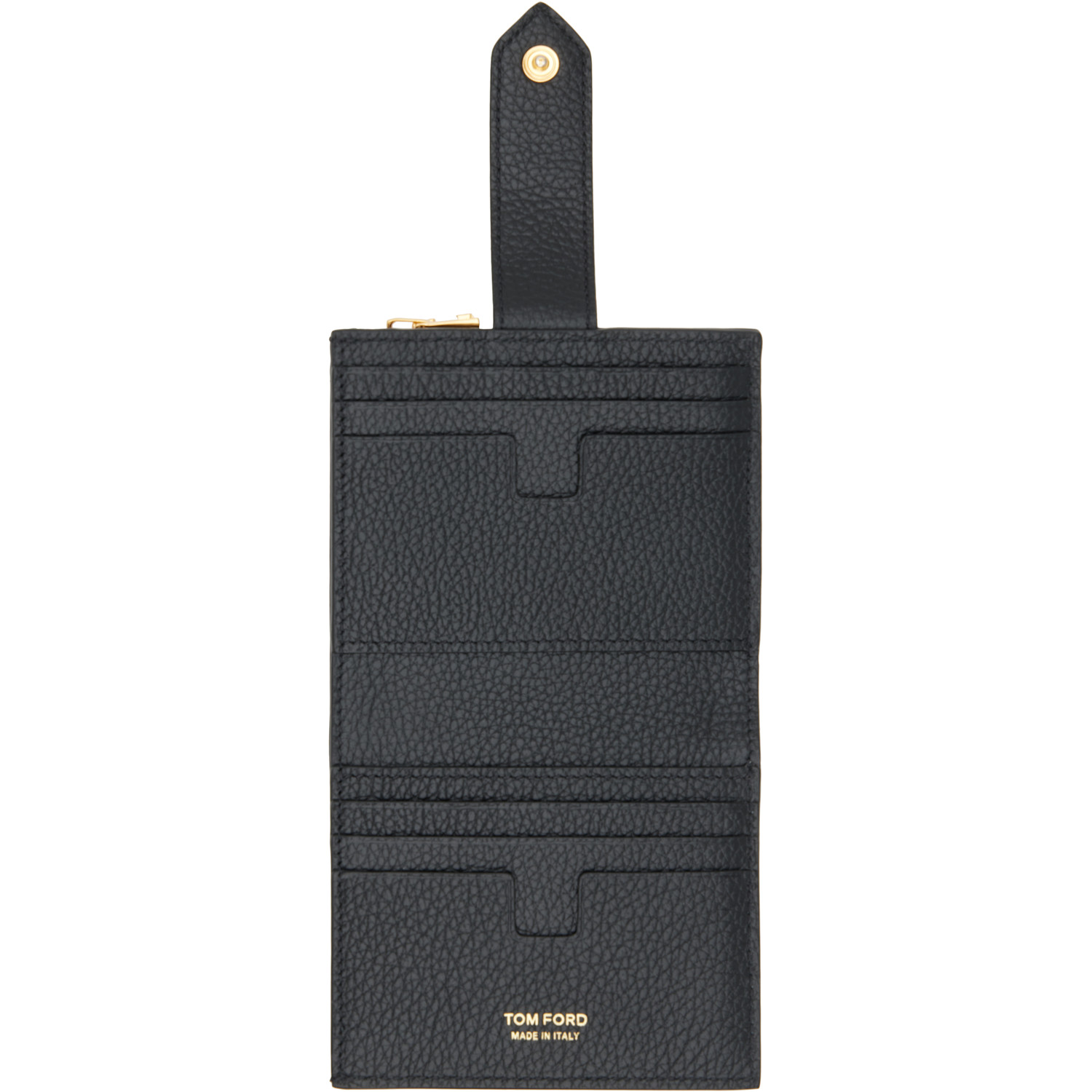  Tom Ford Black Soft Grain Leather Wallet 