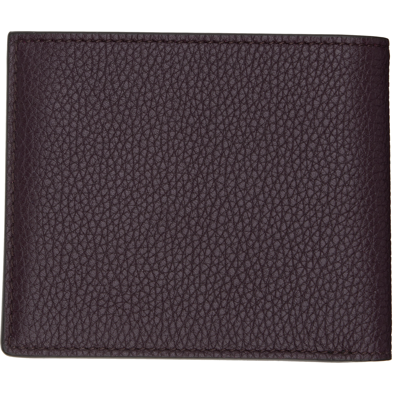  Tom Ford Burgundy Grain Leather Classic Bifold Wallet 