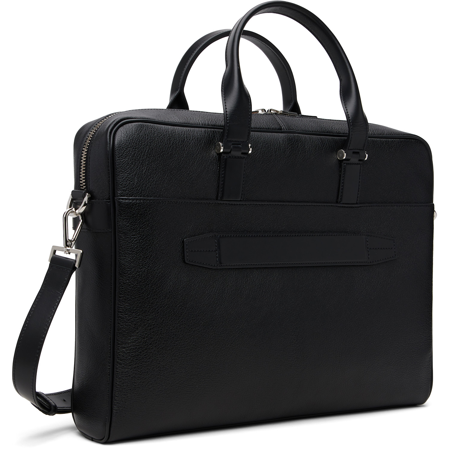  Tom Ford Black Grain Leather Slim Briefcase 