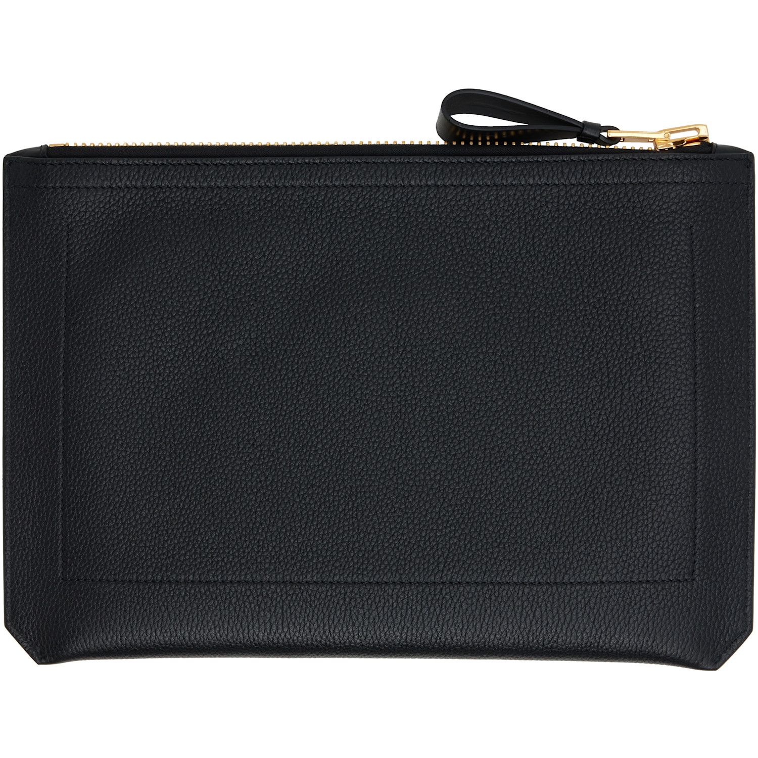  Tom Ford Black Buckley Small Handle Portfolio Document Holder 