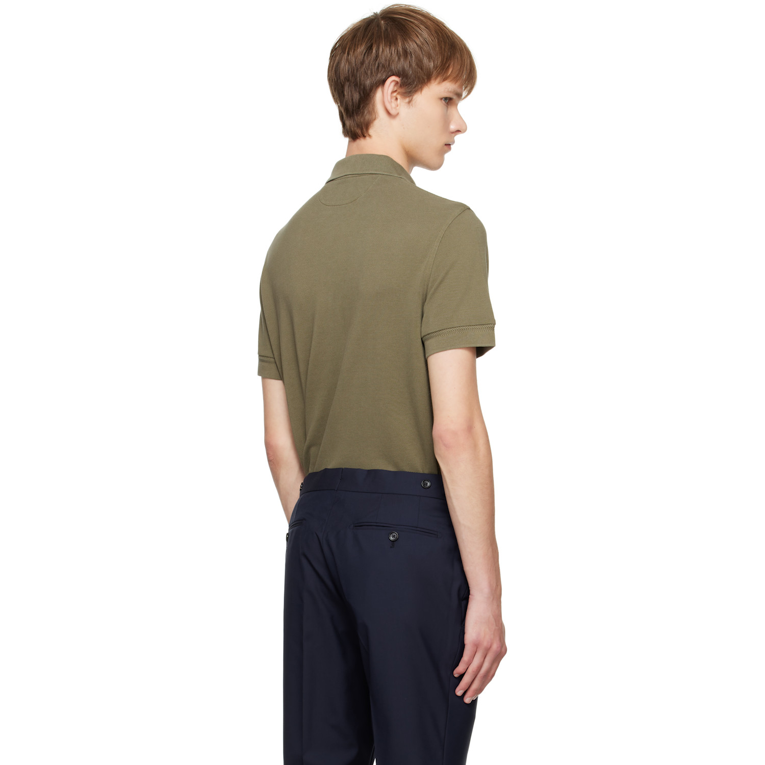  Tom Ford Khaki Piquet Polo 