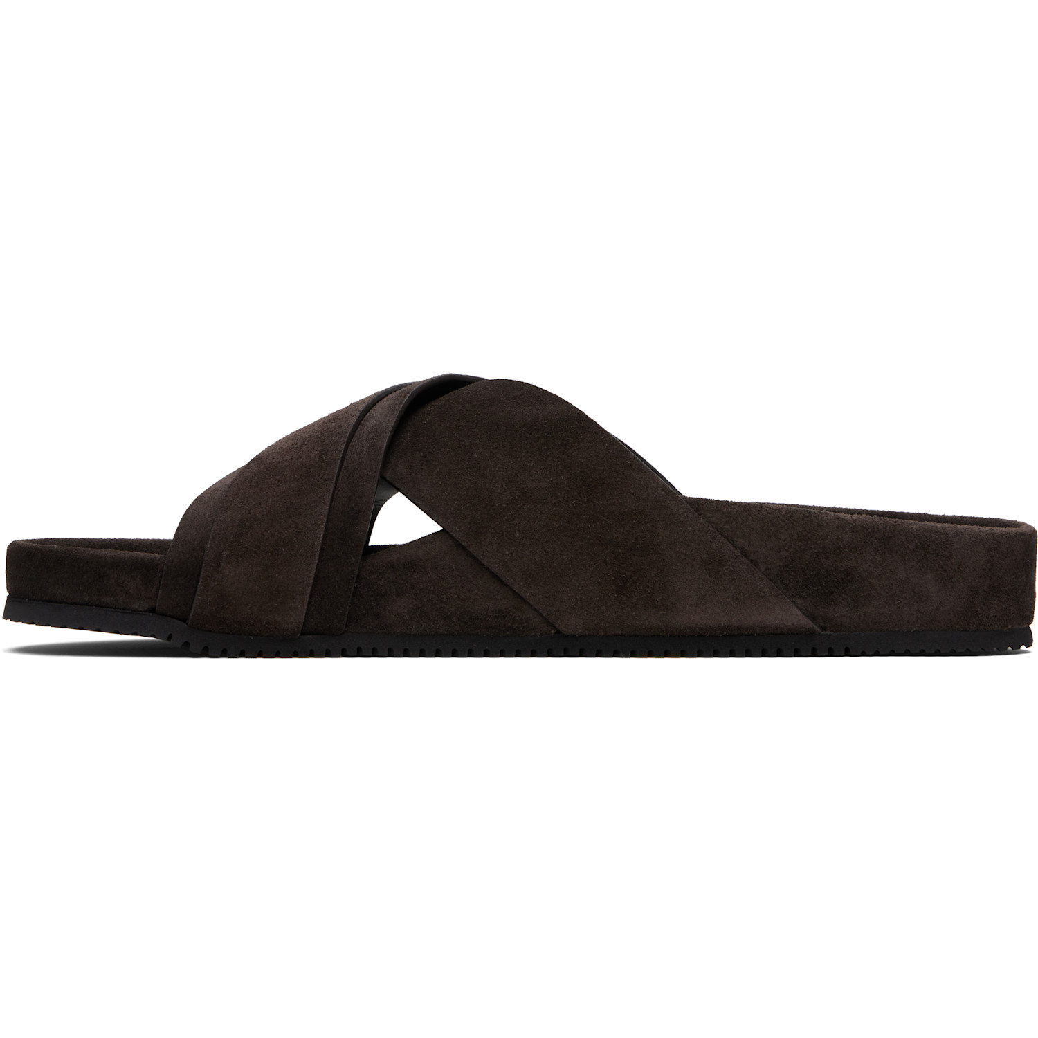  Tom Ford Brown Suede Wicklow T Slides 