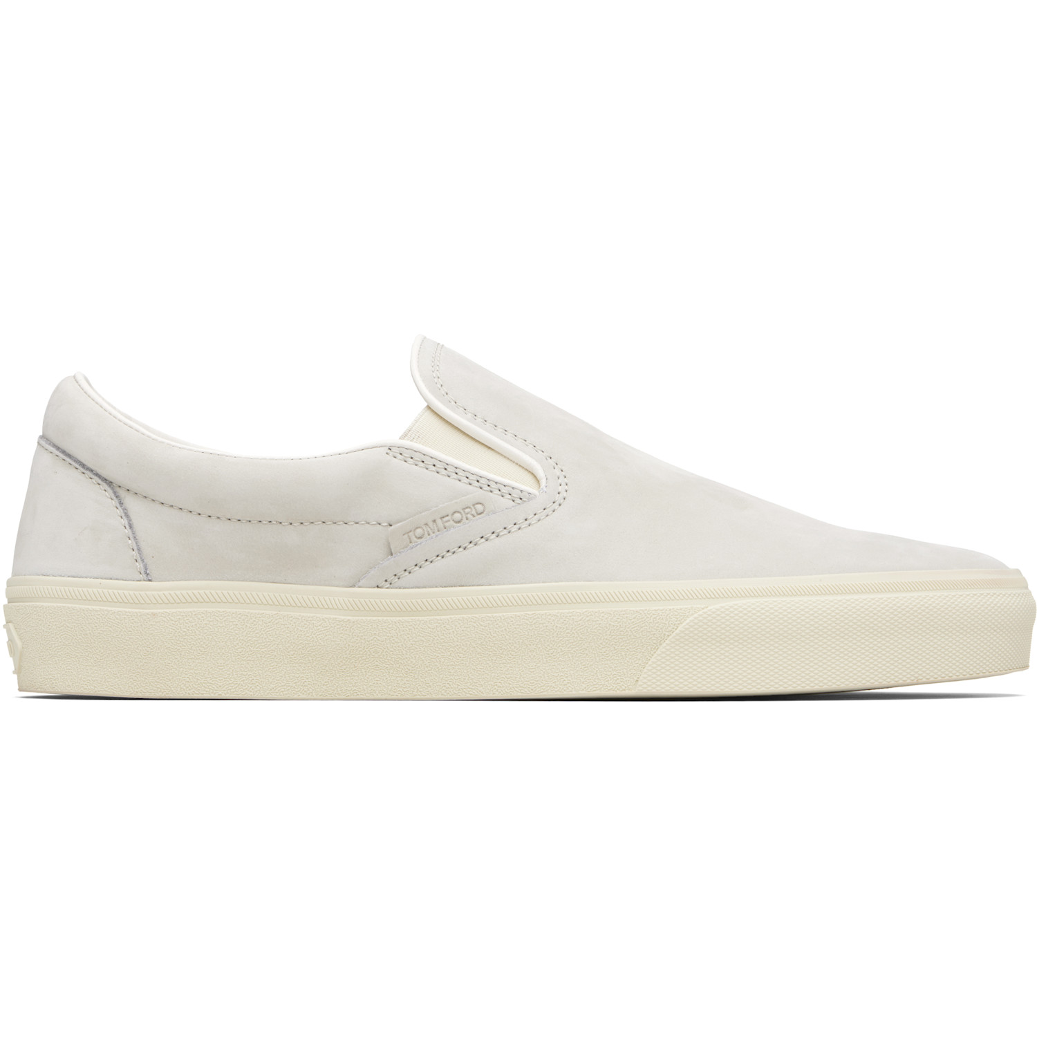 TOM FORD Gray Nubuck Jude Slip On Sneakers
