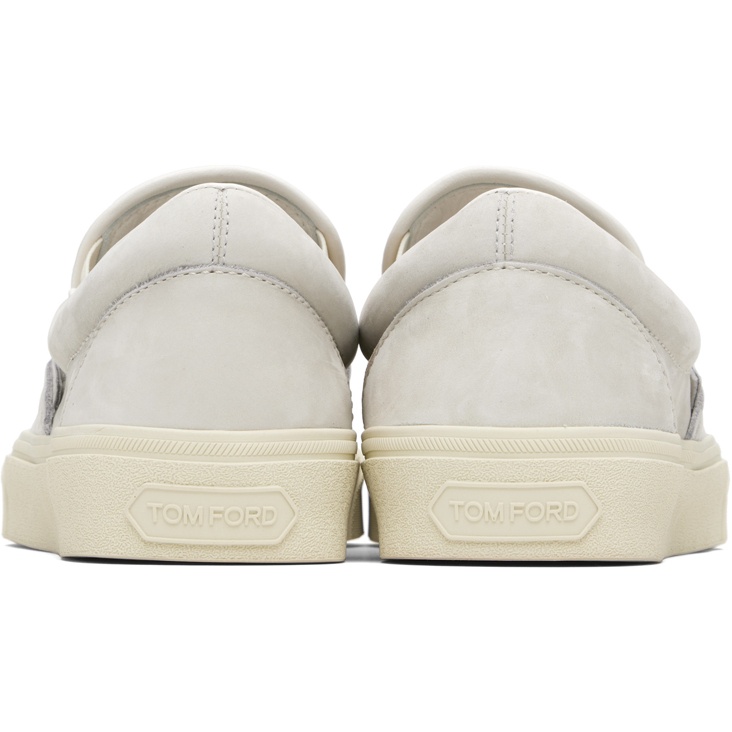  Tom Ford Gray Nubuck Jude Slip On Sneakers 