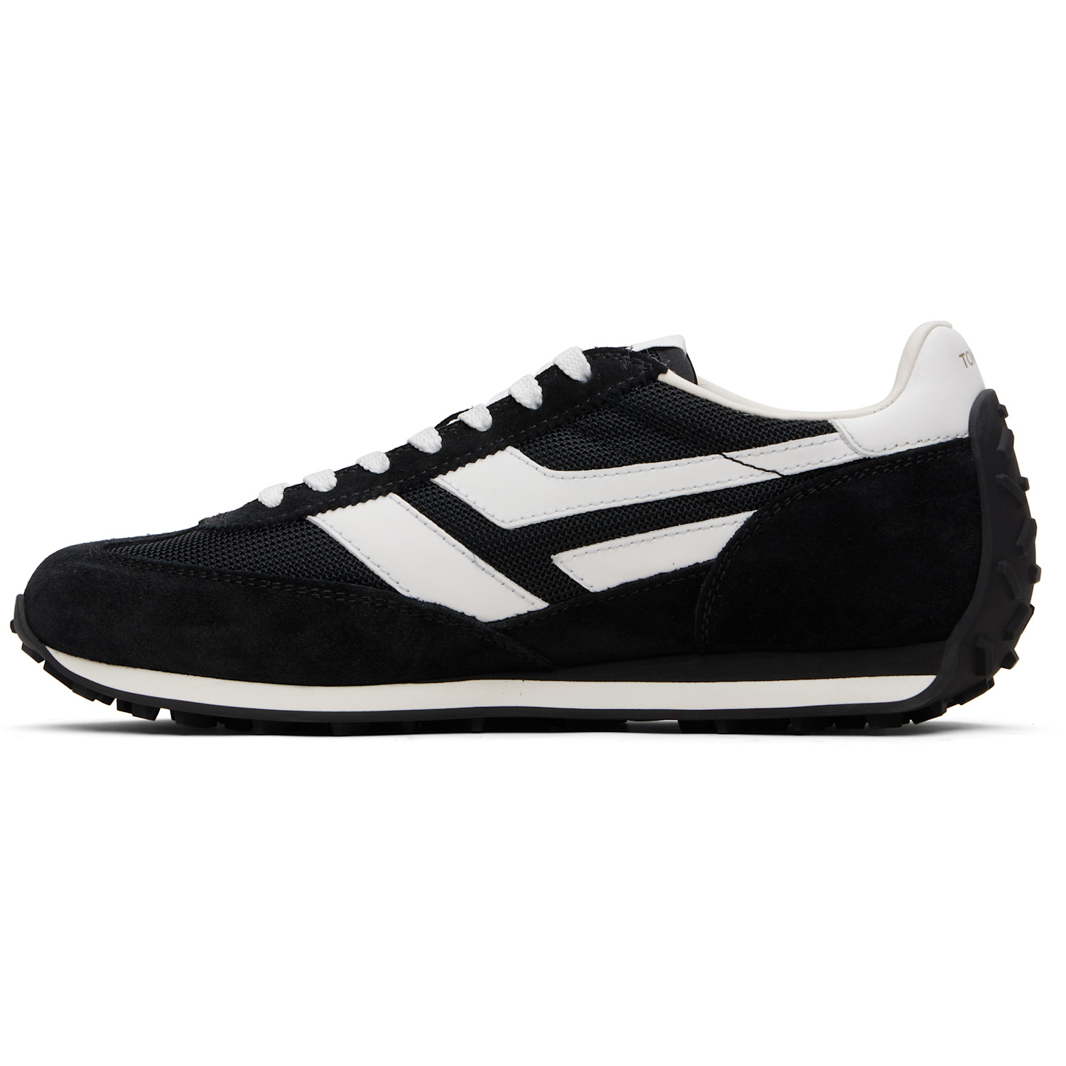  Tom Ford Black Suede Mick Sneakers 