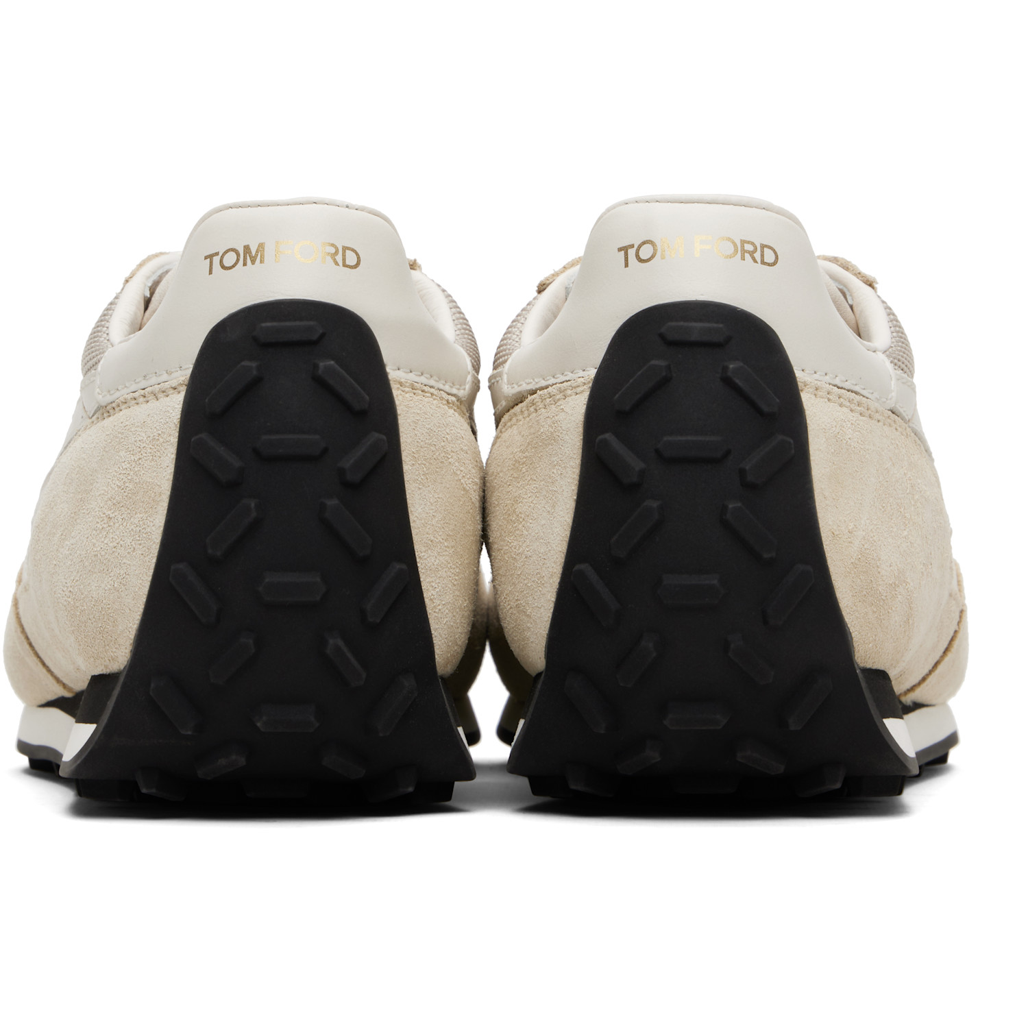  Tom Ford Beige Suede Mick Sneakers 