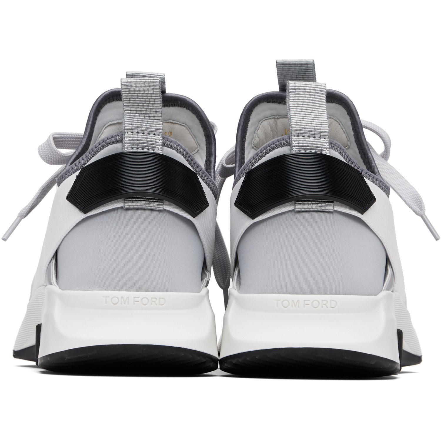  Tom Ford Gray Neoprene Suede Jago Sneakers 