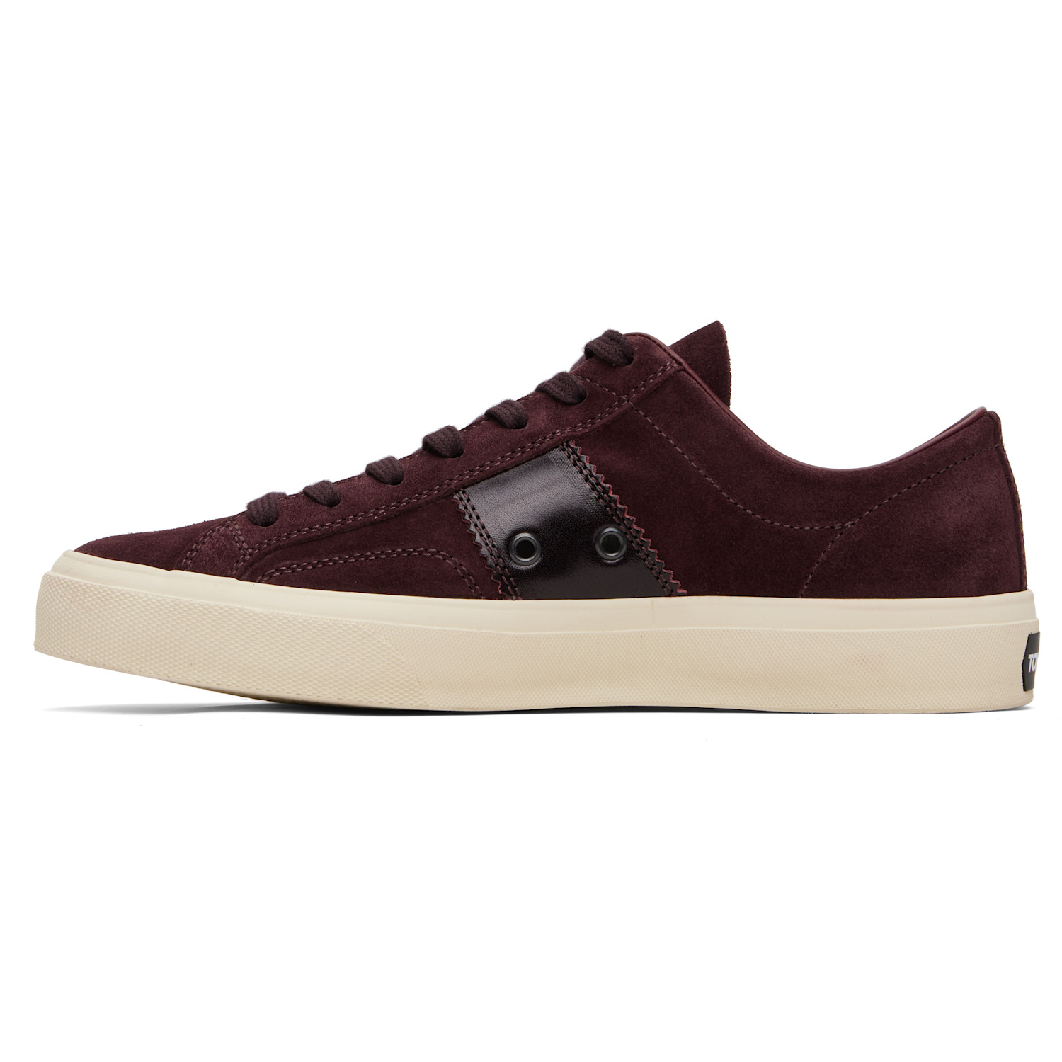  Tom Ford Burgundy Suede Cambridge Sneakers 