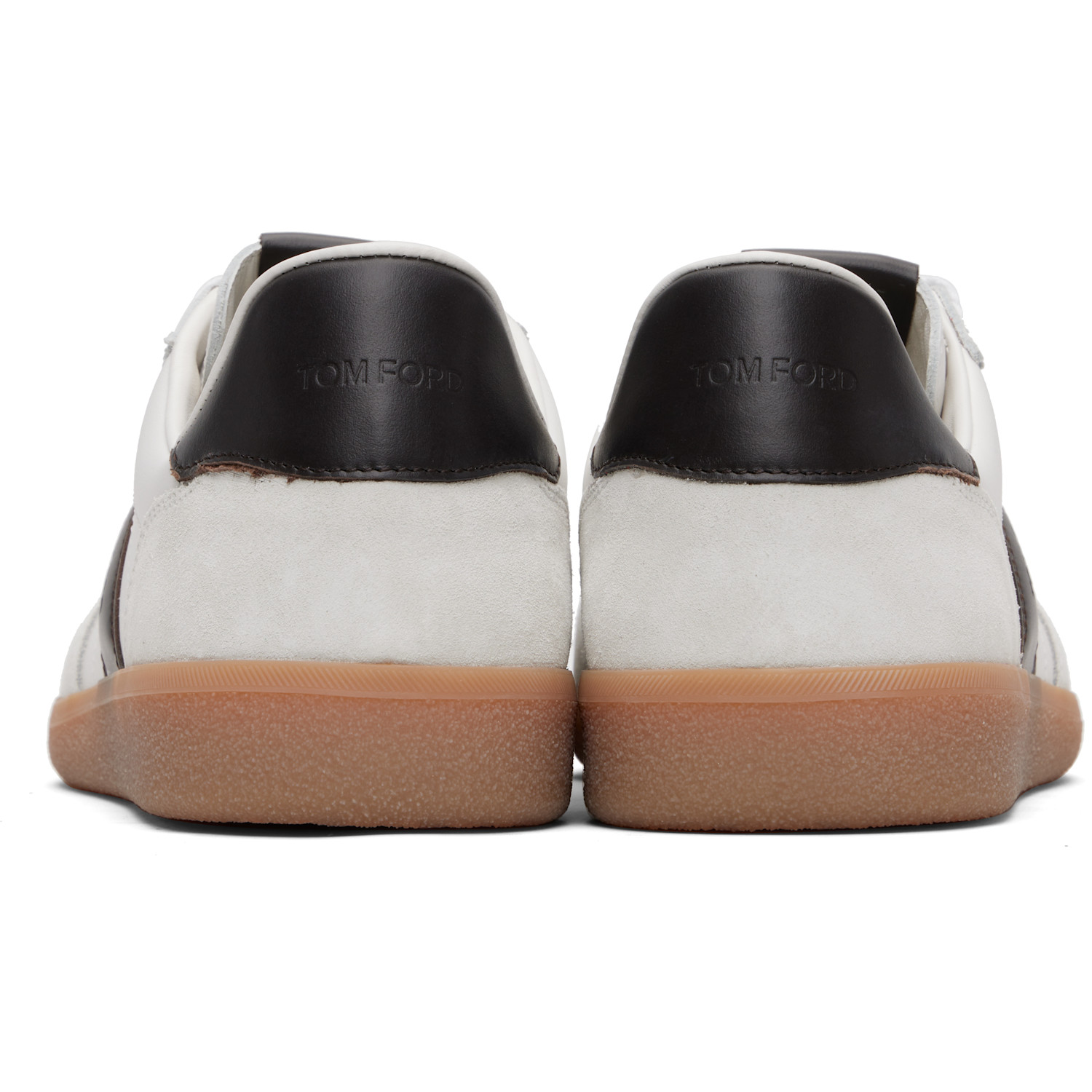  Tom Ford White Suede Archer Sneakers 