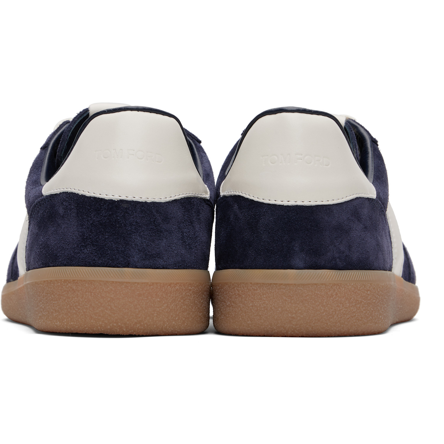  Tom Ford Navy Suede Archer Sneakers 