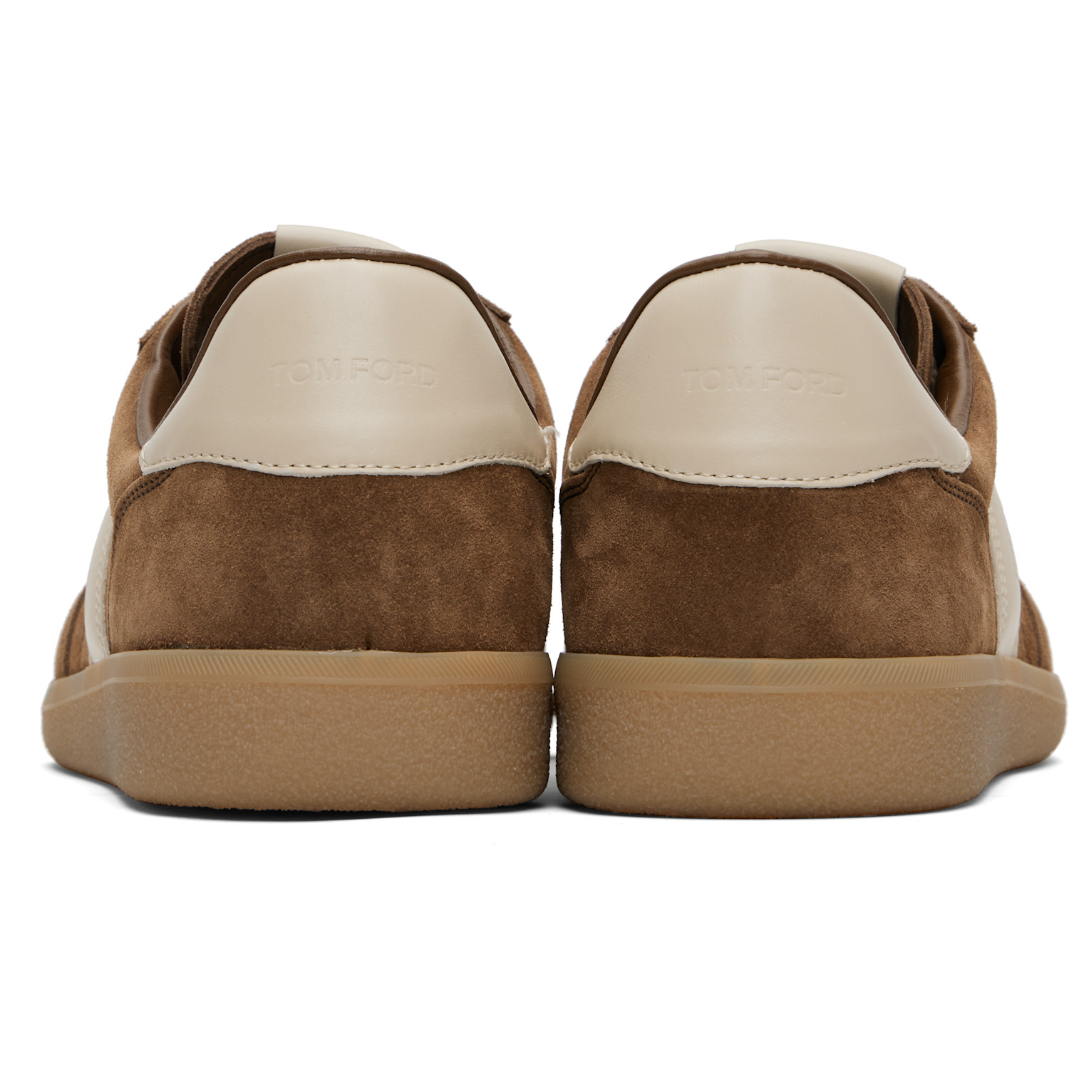  Tom Ford Brown Suede Archer Sneakers 
