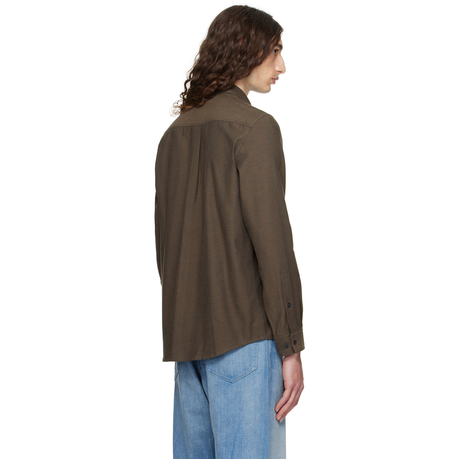  Hugo Brown Flap Pocket Shirt 