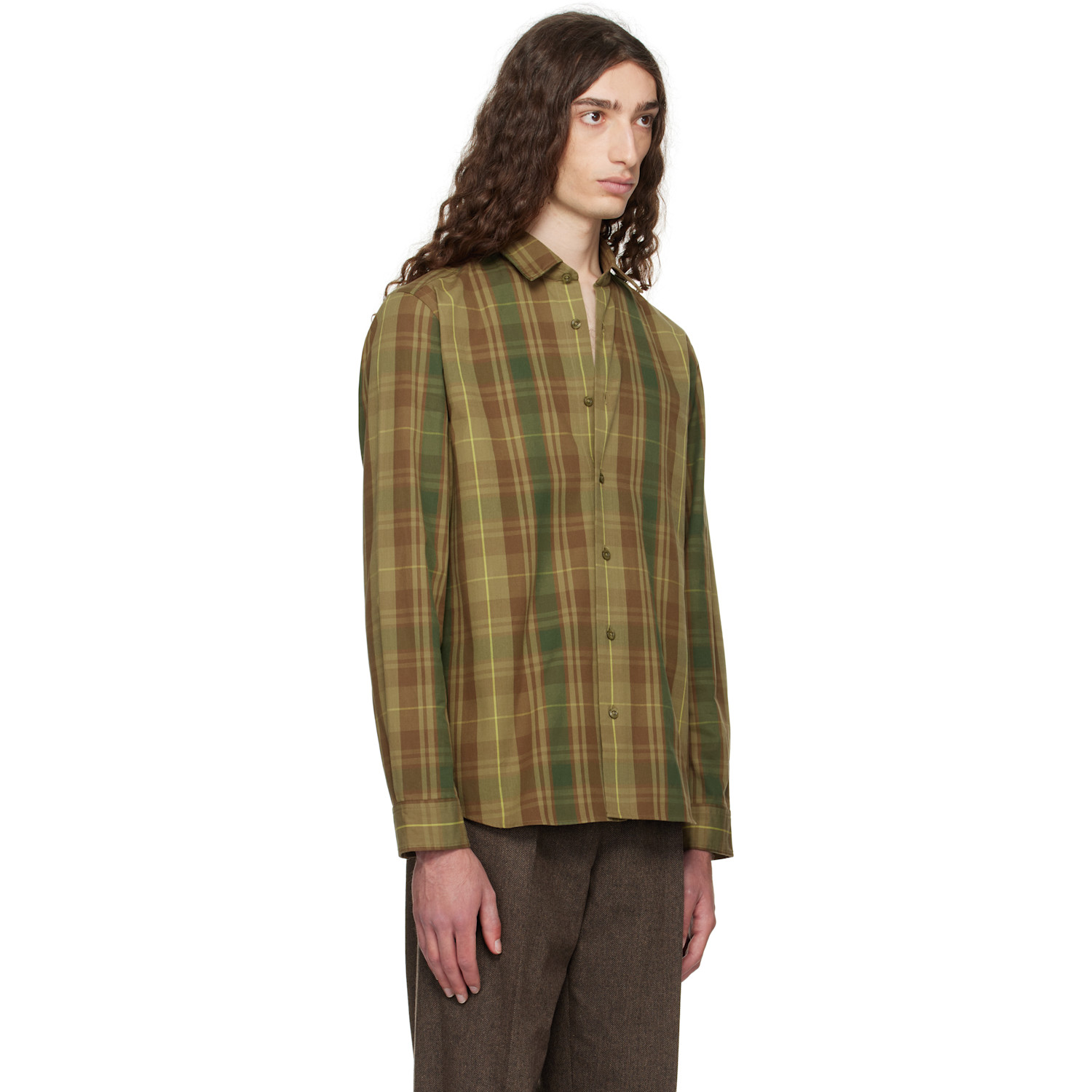  Hugo Green Check Shirt 