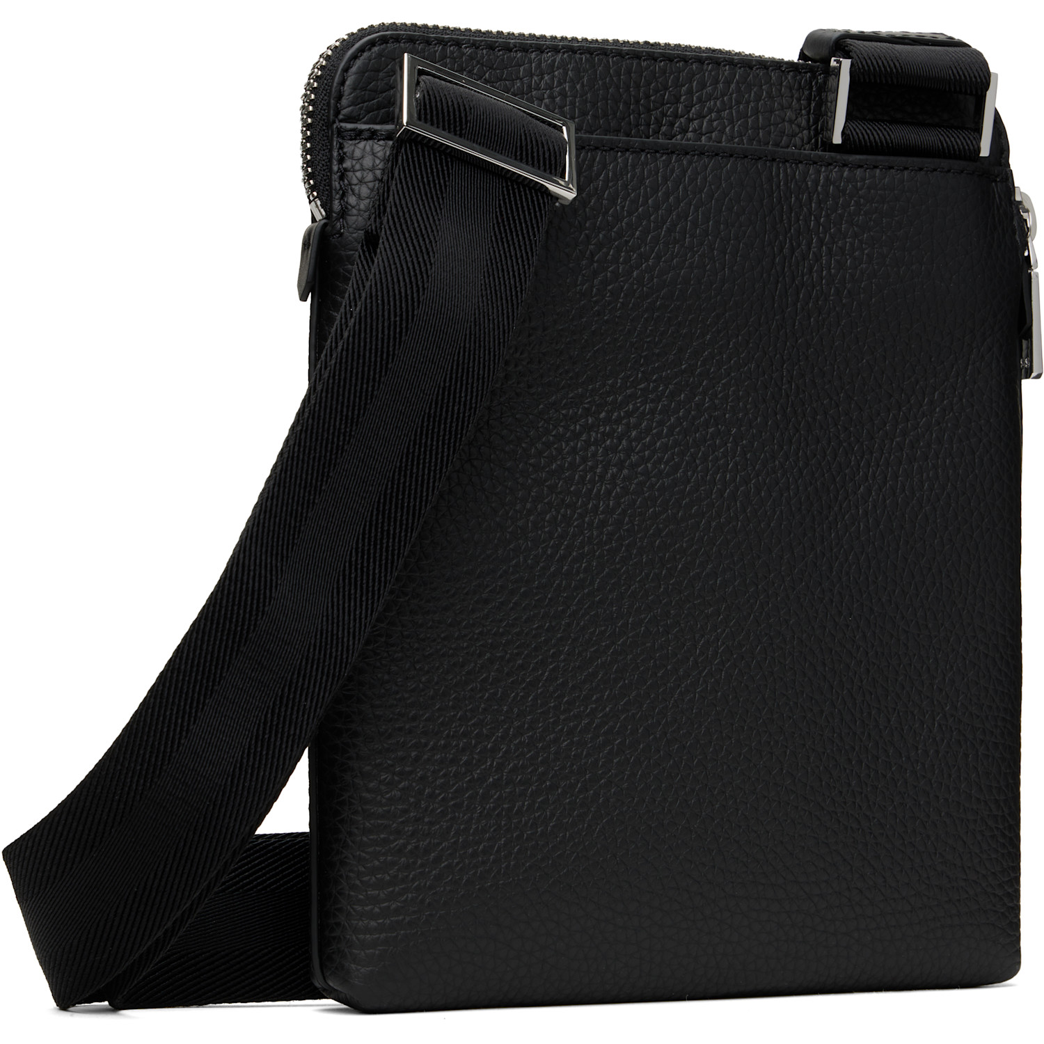  Boss Black Pebble-grained Leather Bag 