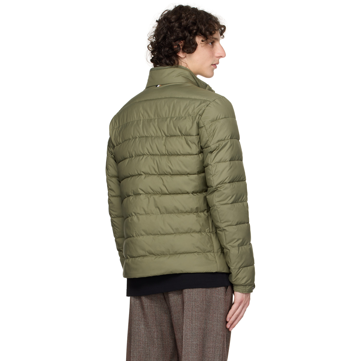  Boss Khaki Water-repellent Regular-fit Logo Puffer Jacket 