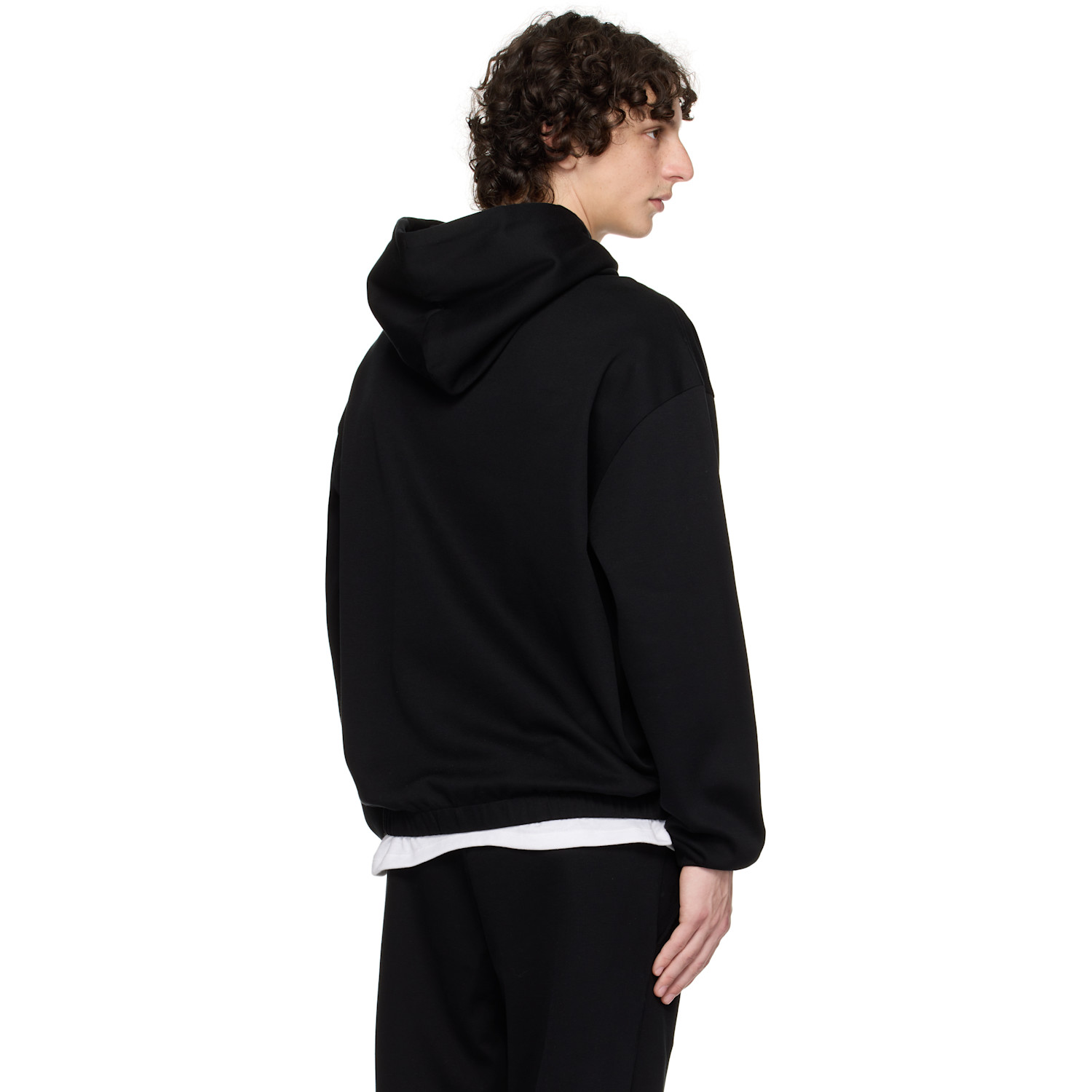  Boss Black Relaxed-fit Mercerized Cotton Hoodie 