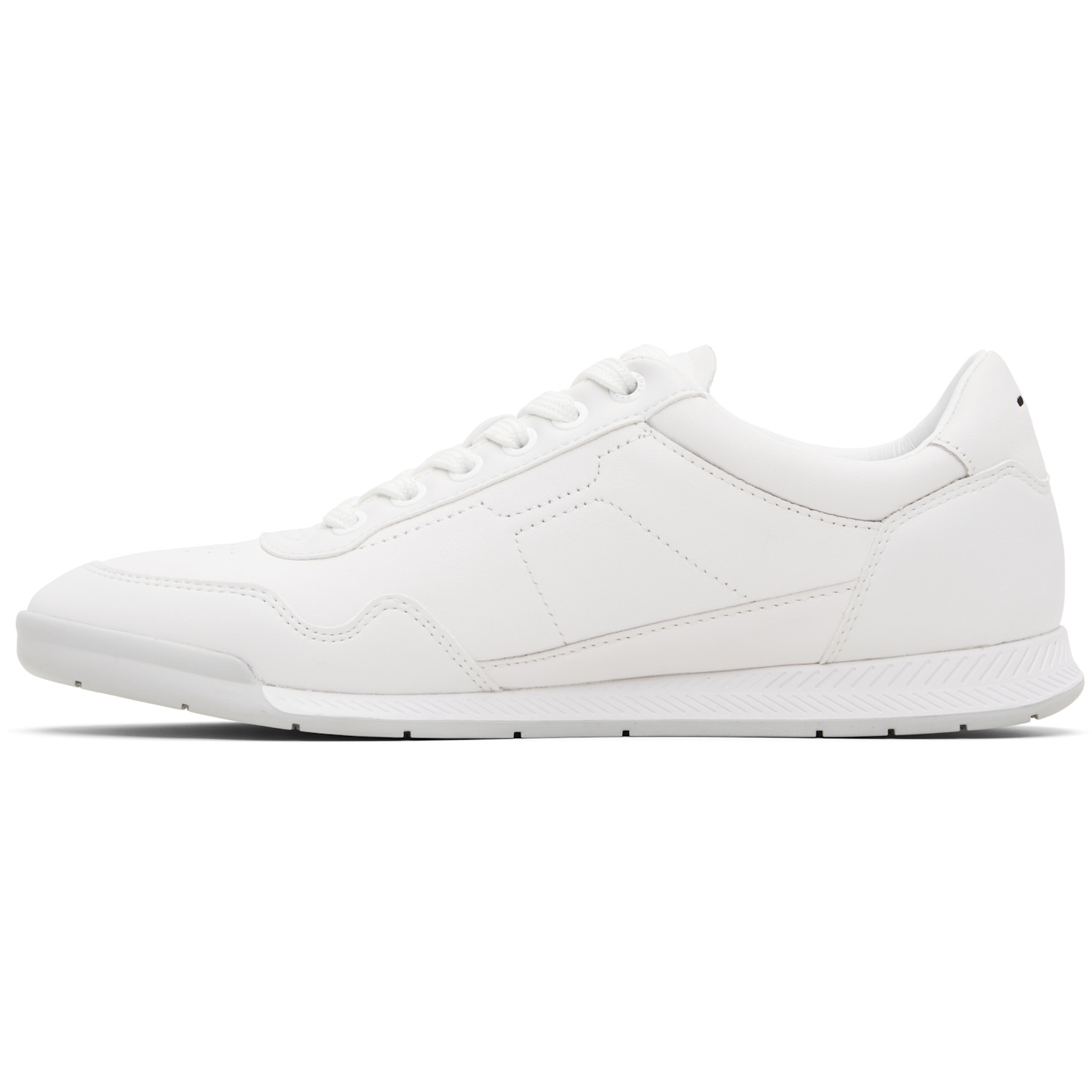  Boss White Leather Logo Sneakers 