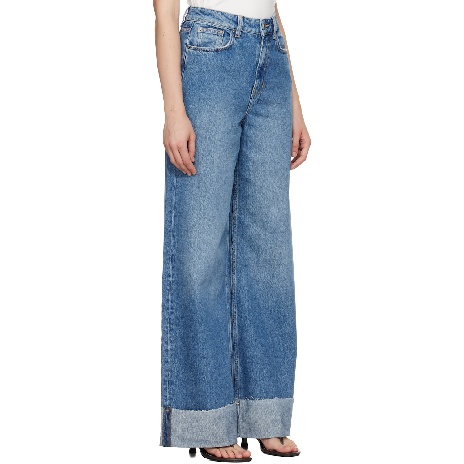  Ksubi Blue Strider Tidal Cuffed Jeans 