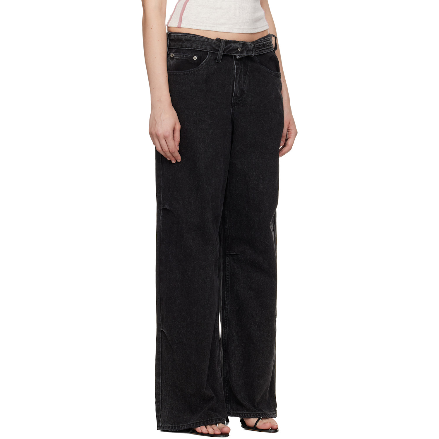  Ksubi Black Ksuper Flip Jeans 