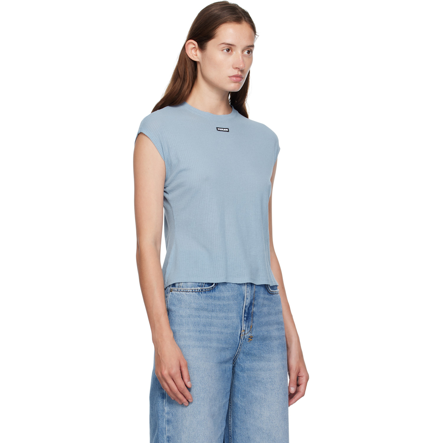  Ksubi Blue Staple Short Sleeve T-shirt 