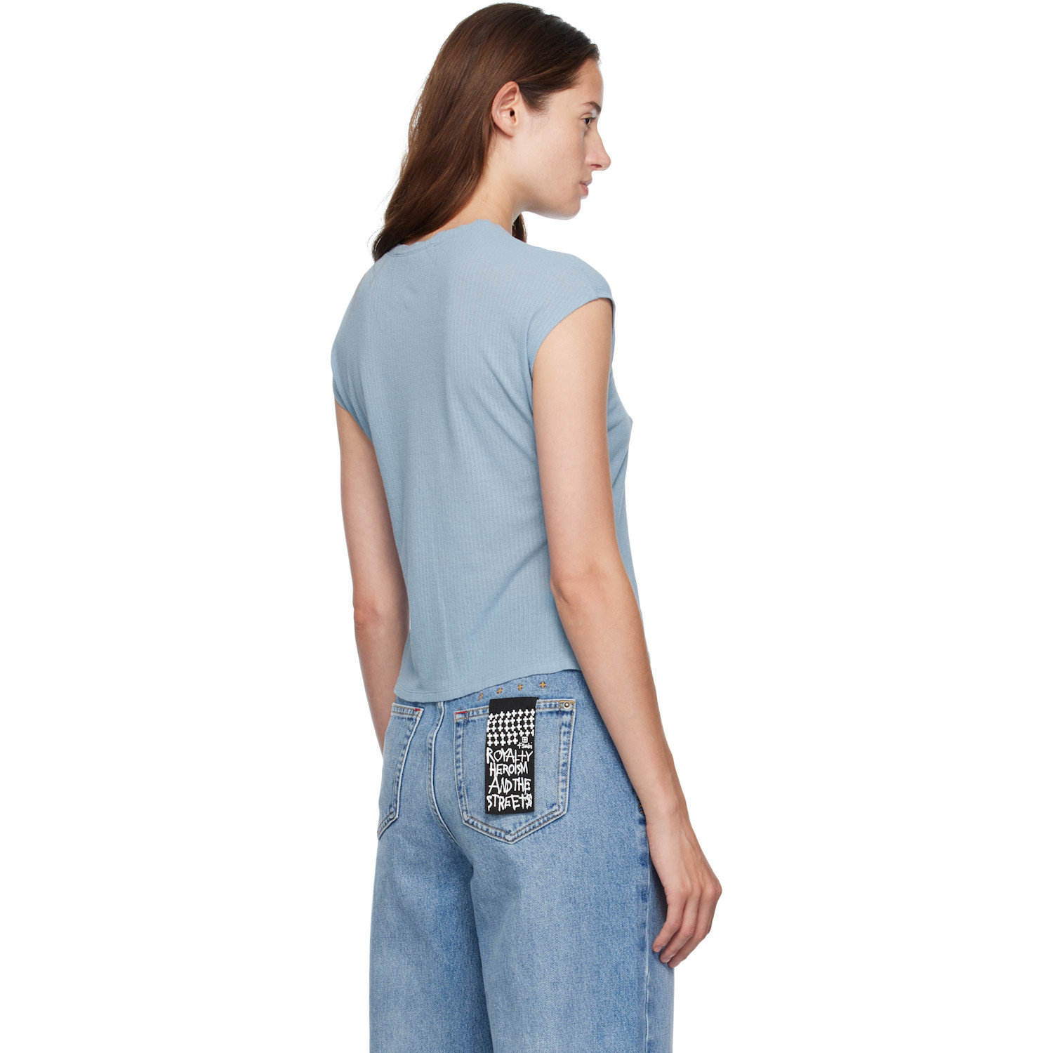  Ksubi Blue Staple Short Sleeve T-shirt 