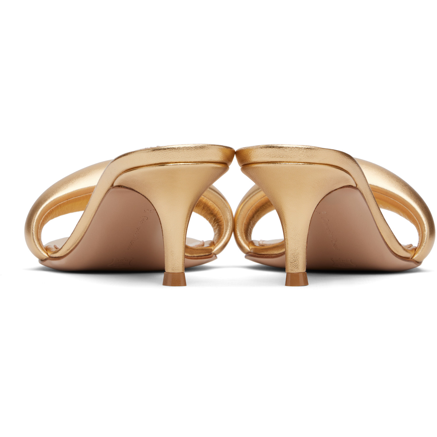  Gianvito Rossi Gold Bijoux 55 Mules 