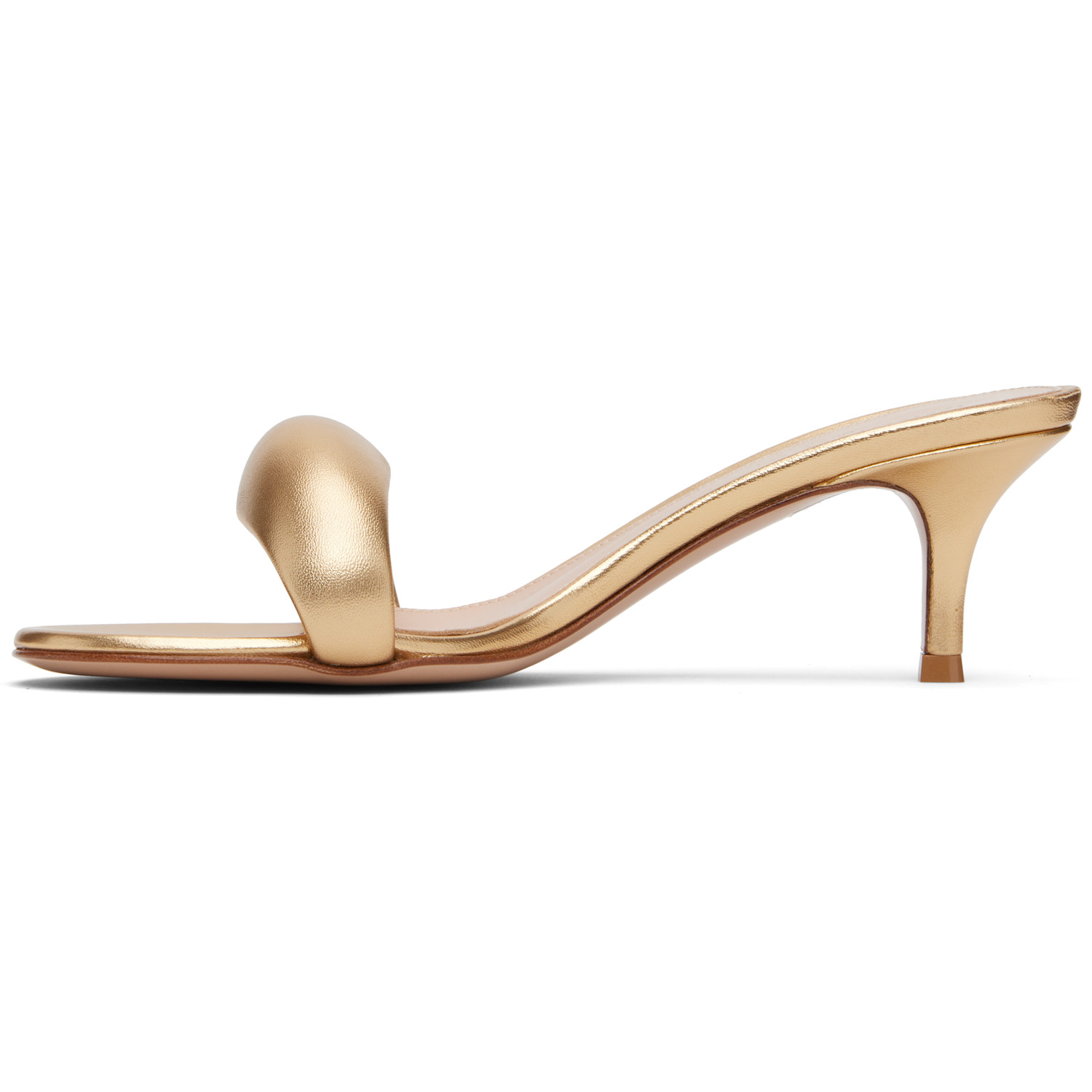  Gianvito Rossi Gold Bijoux 55 Mules 