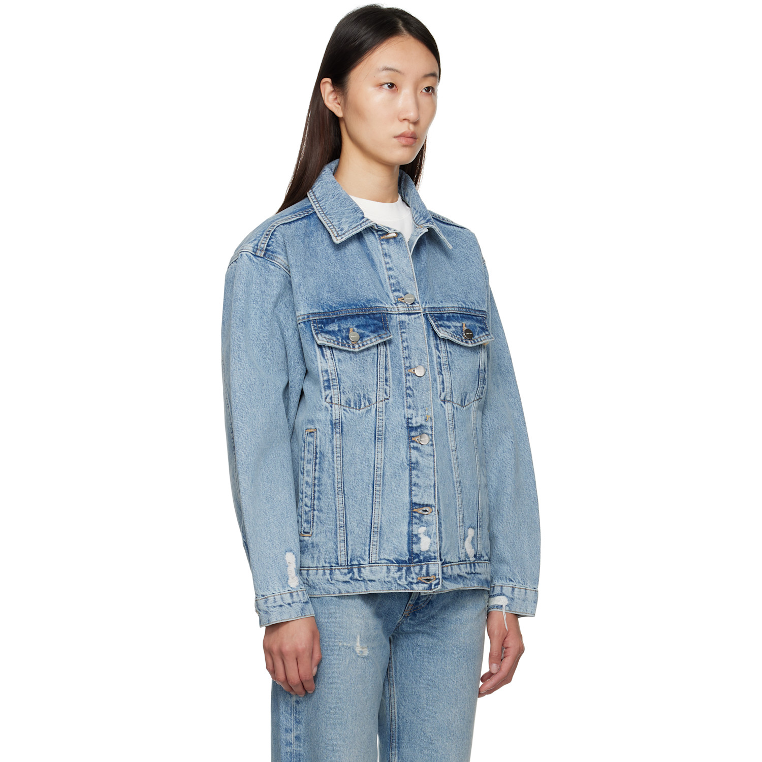  Anine Bing Blue Rory Denim Jacket 