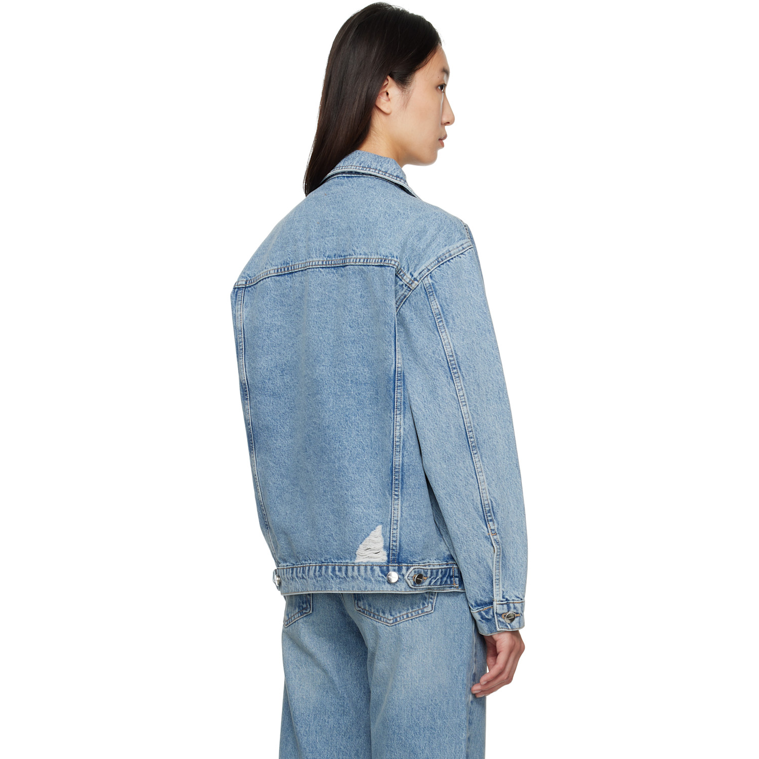  Anine Bing Blue Rory Denim Jacket 
