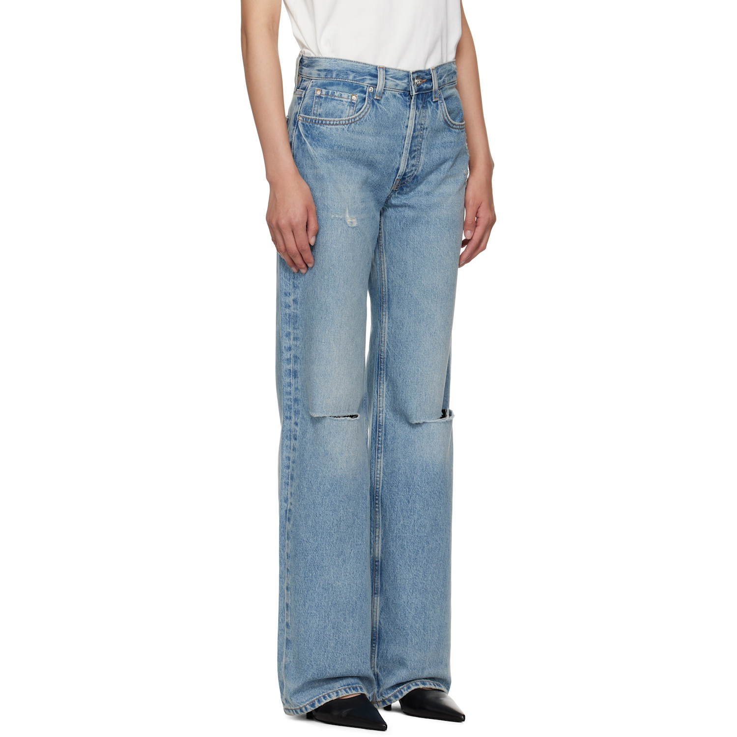  Anine Bing Blue Hugh Jeans 